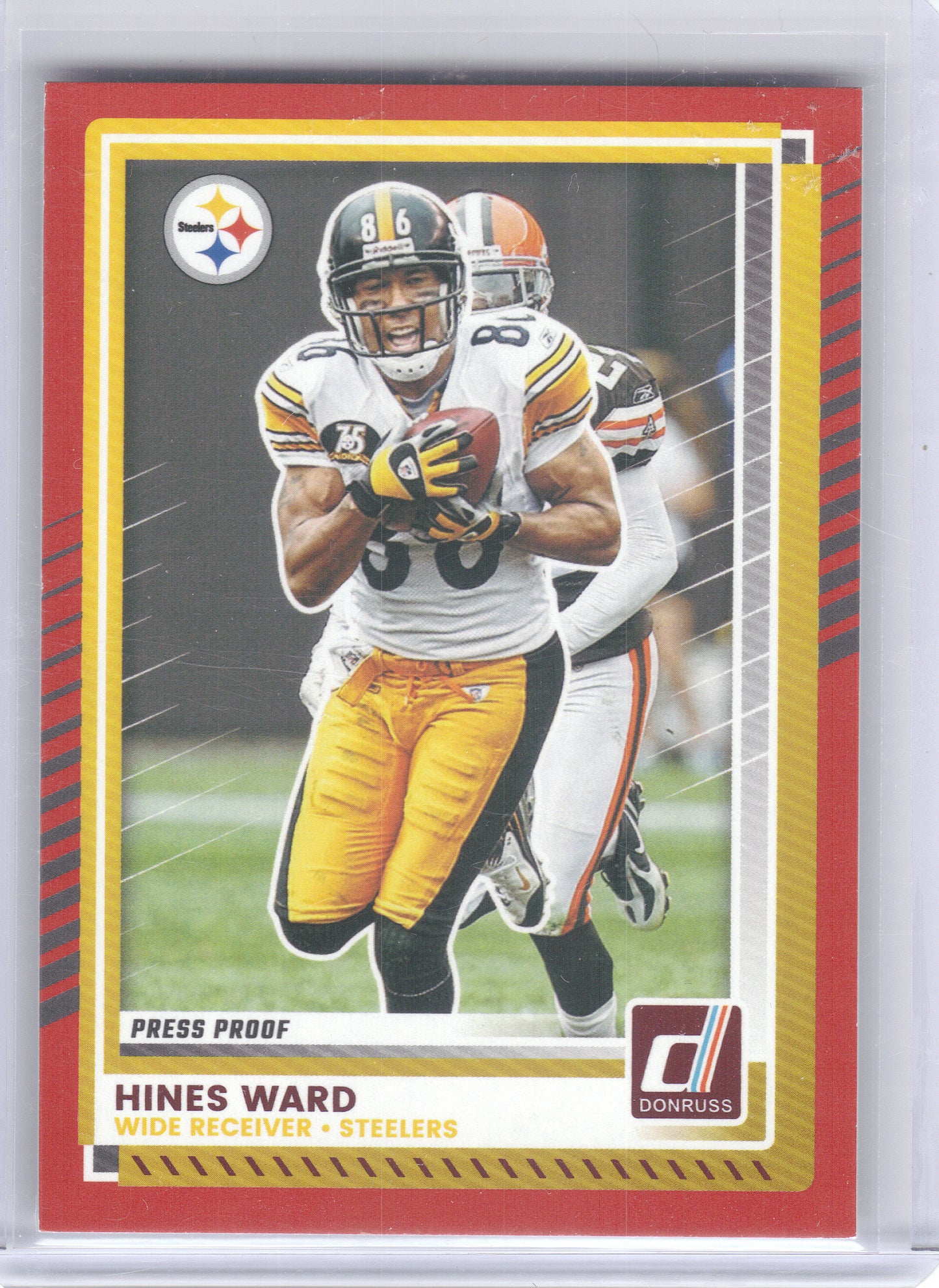 2025 Donruss #12 Hines Ward Press Proofs Red Pittsburgh Steelers