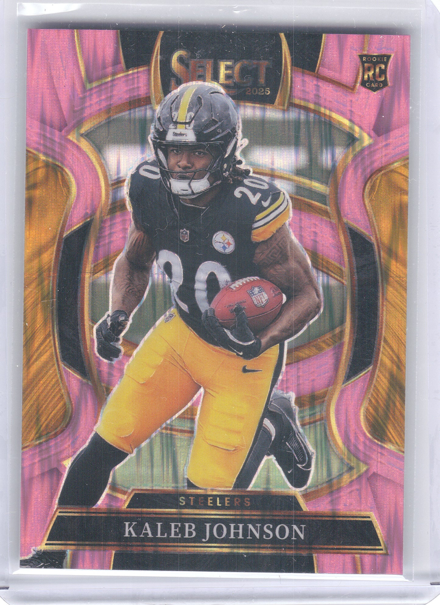2025 Panini Select #52 Kaleb Johnson Silver Prizm Pittsburgh Steelers RC