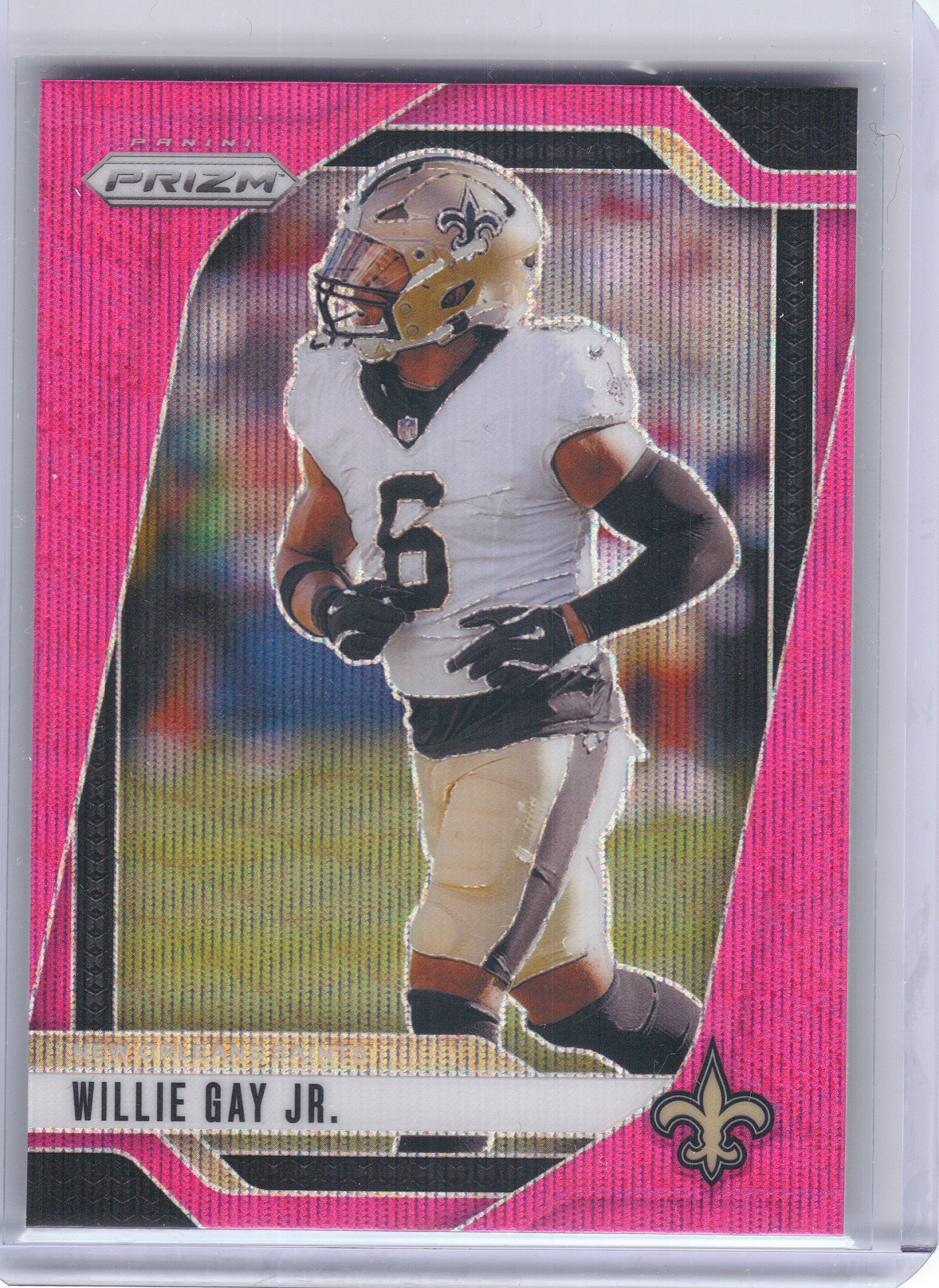 2024 Panini Prizm #208 Willie Gay Jr. Pink Wave New Orleans Saints