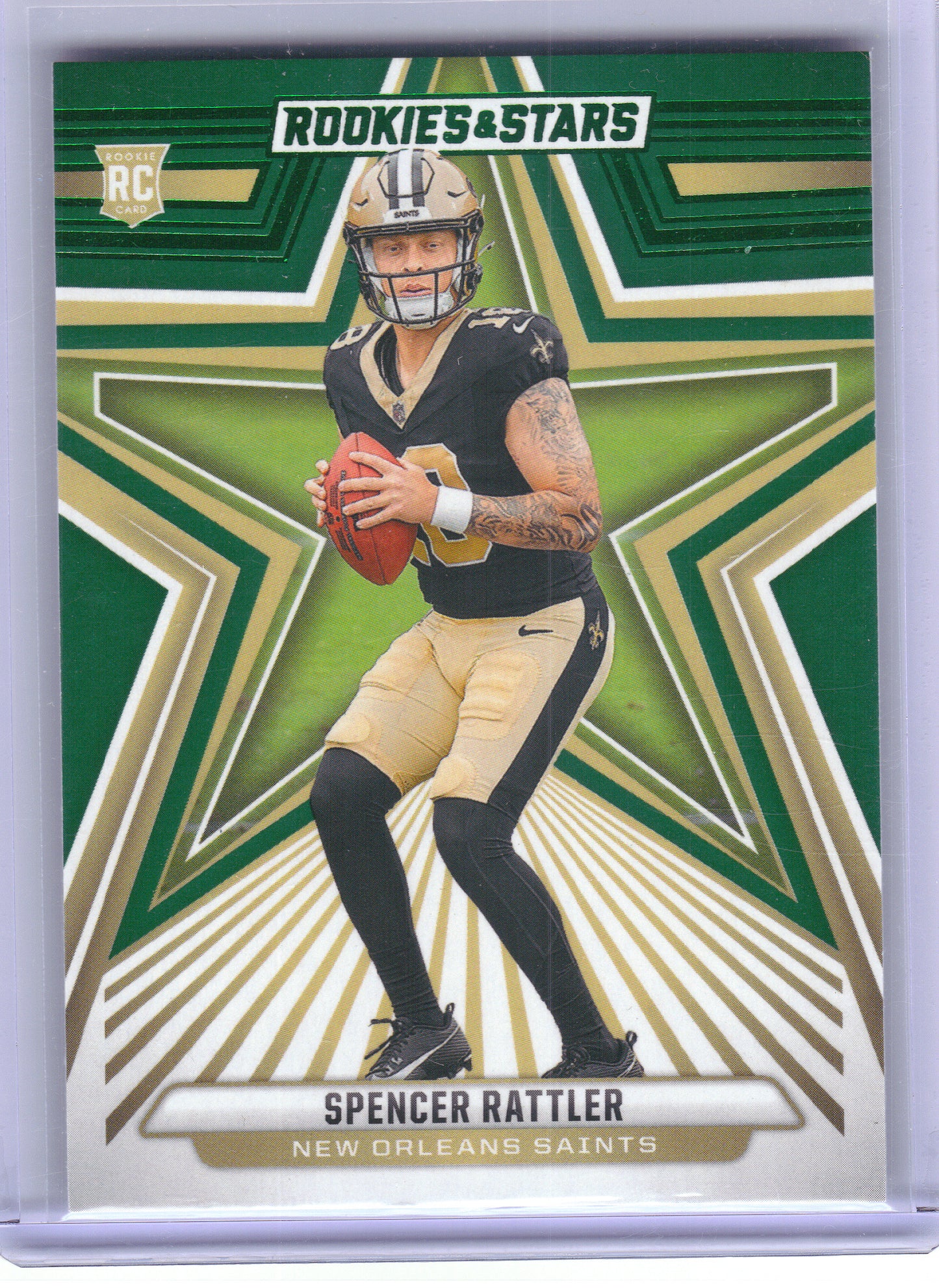 2024 Panini Rookies & Stars #189 Spencer Rattler Green New Orleans Saints