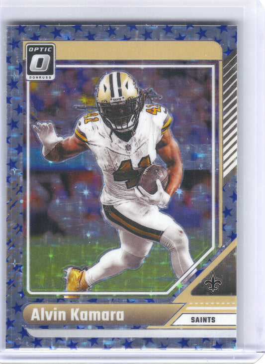 2024 Donruss Optic #140 Alvin Kamara Stars New Orleans Saints