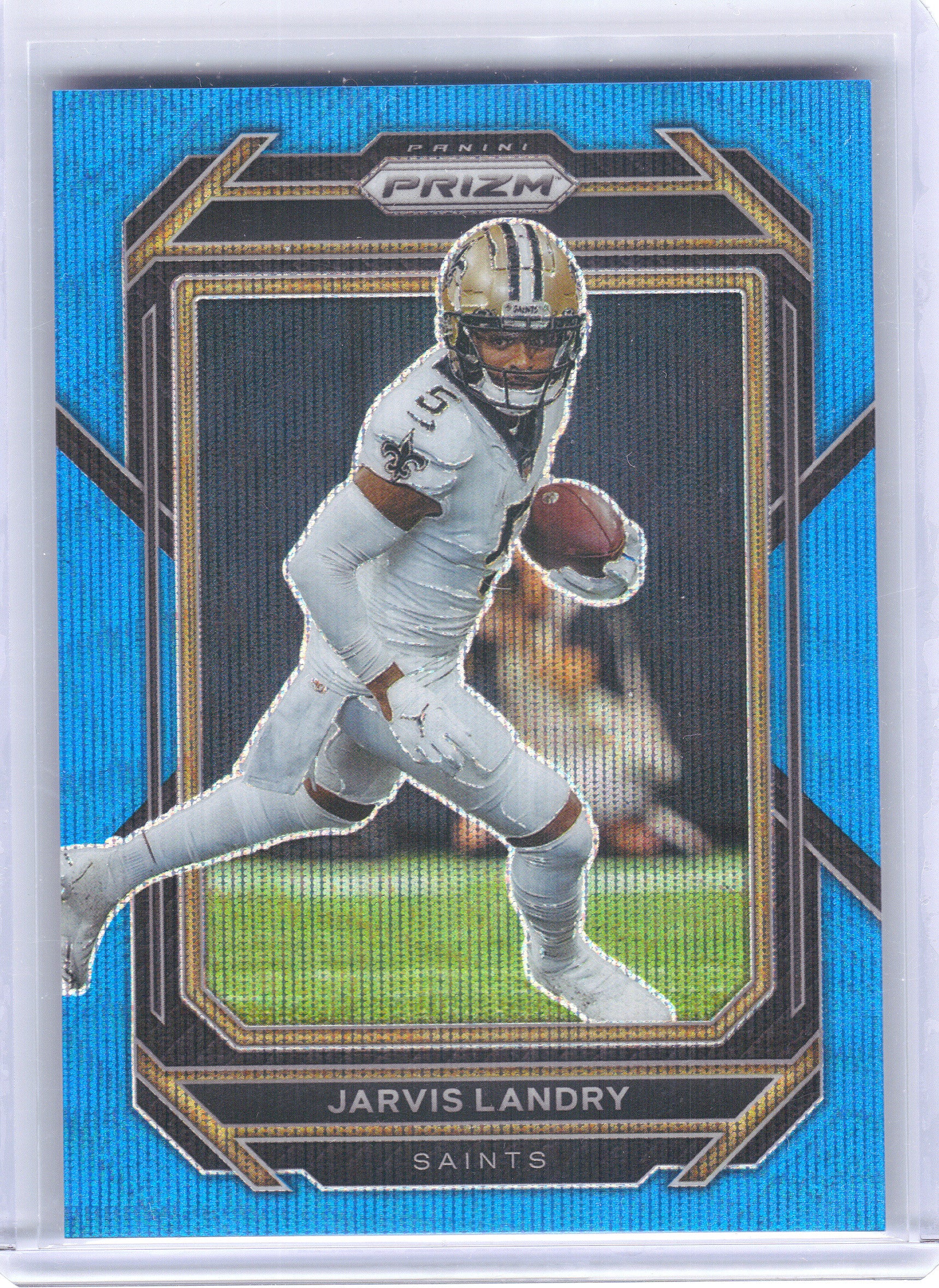 2022 Panini Prizm #210 Jarvis Landry Blue Wave #/199 New Orleans Saints SN