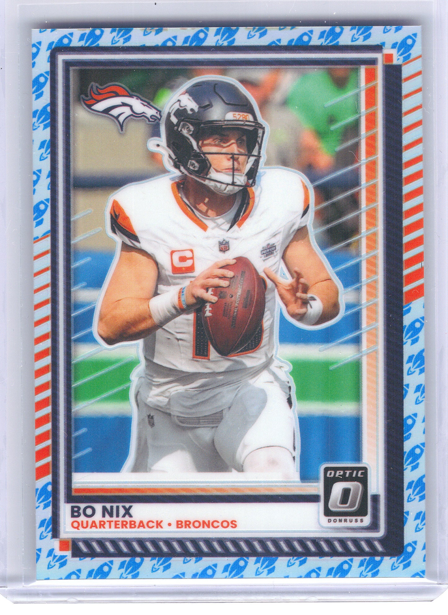 2025 Donruss Optic #31 Bo Nix Rocket Denver Broncos