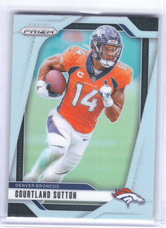 2024 Panini Prizm #86 Courtland Sutton Silver Denver Broncos
