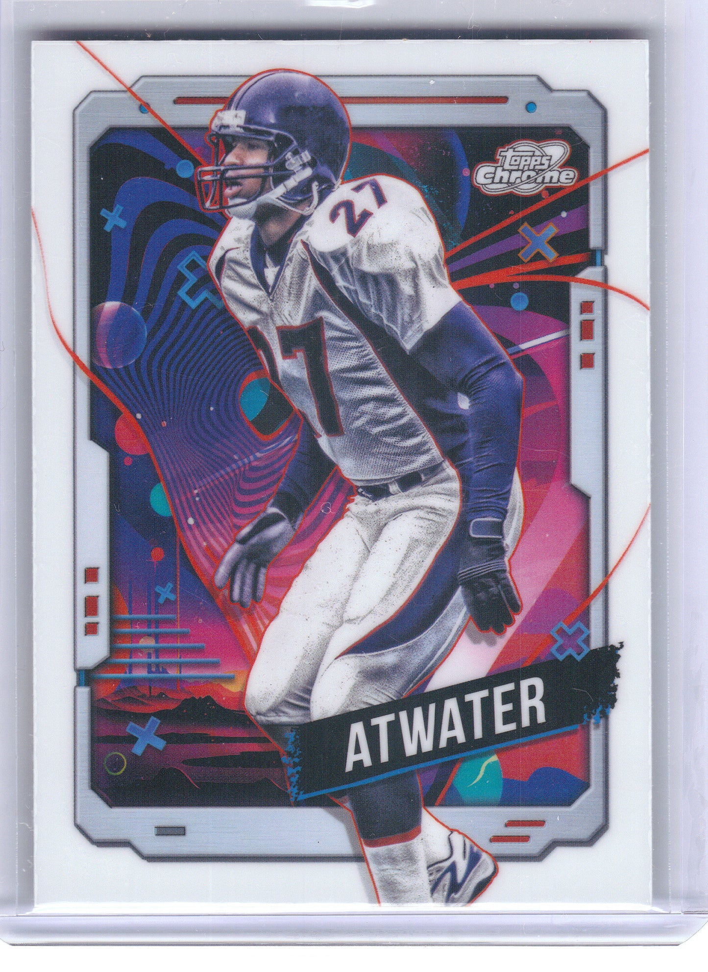 2024 Topps Chrome Cosmic #30 Steve Atwater White Hole Refractors Denver Broncos