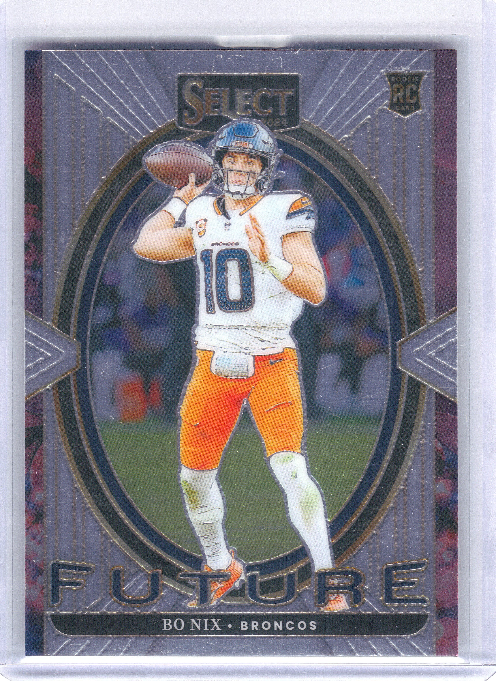 2024 Panini Select #7 Bo Nix Select Future Denver Broncos