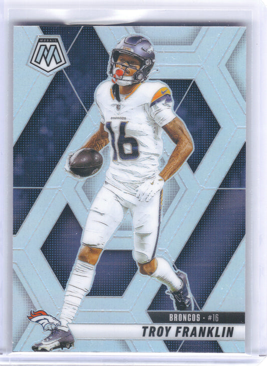 2025 Panini Mosaic #16 Troy Franklin Silver Denver Broncos