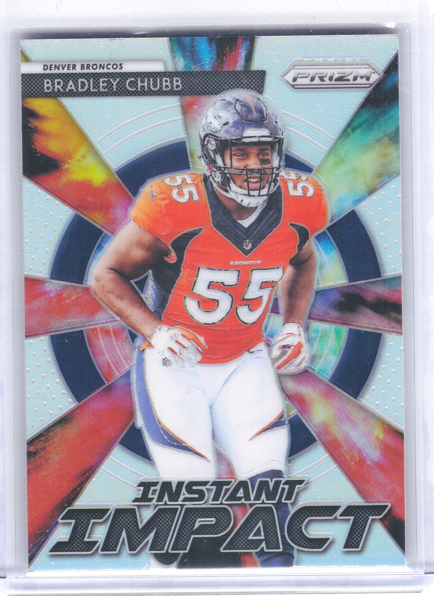 2018 Panini Prizm #II-4 Bradley Chubb Instant Impact Prizm Denver Broncos