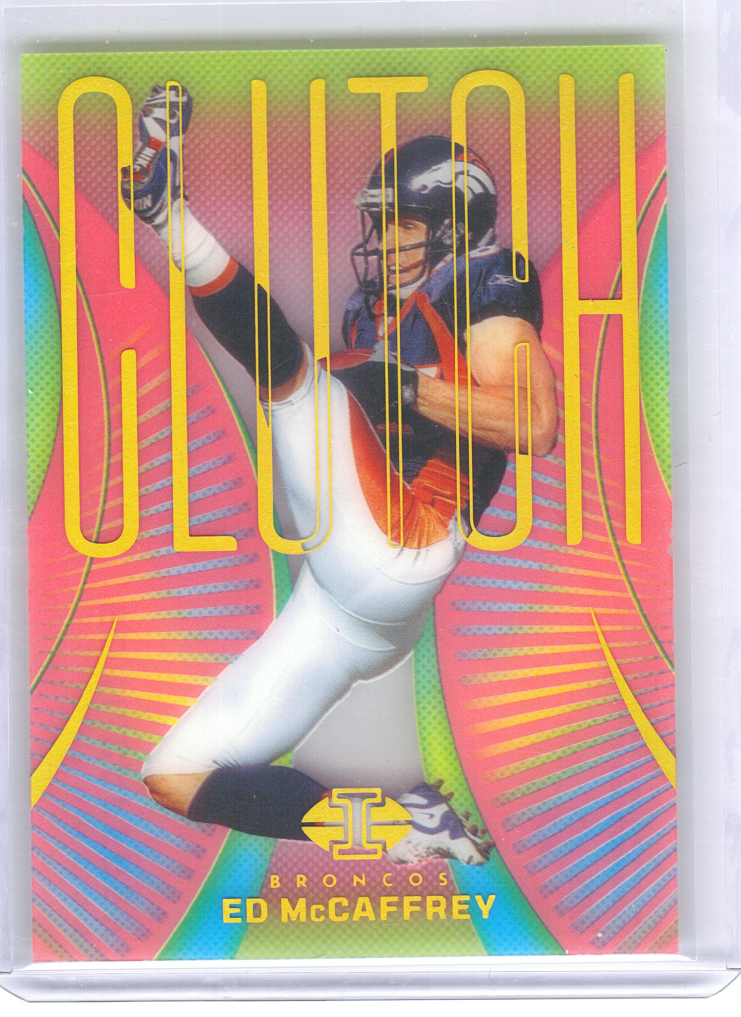 2024 Panini Illusions #15 Ed McCaffrey Clutch Pink #/399 Denver Broncos SN