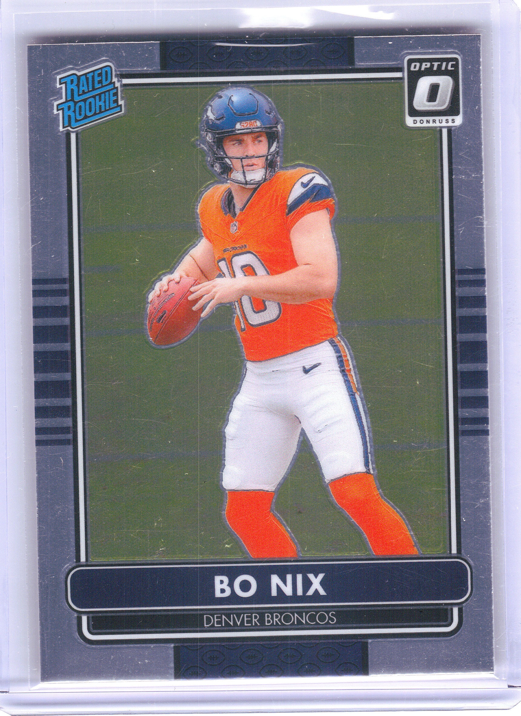 2024 Donruss Optic #6 Bo Nix 2014 Retro Series Denver Broncos