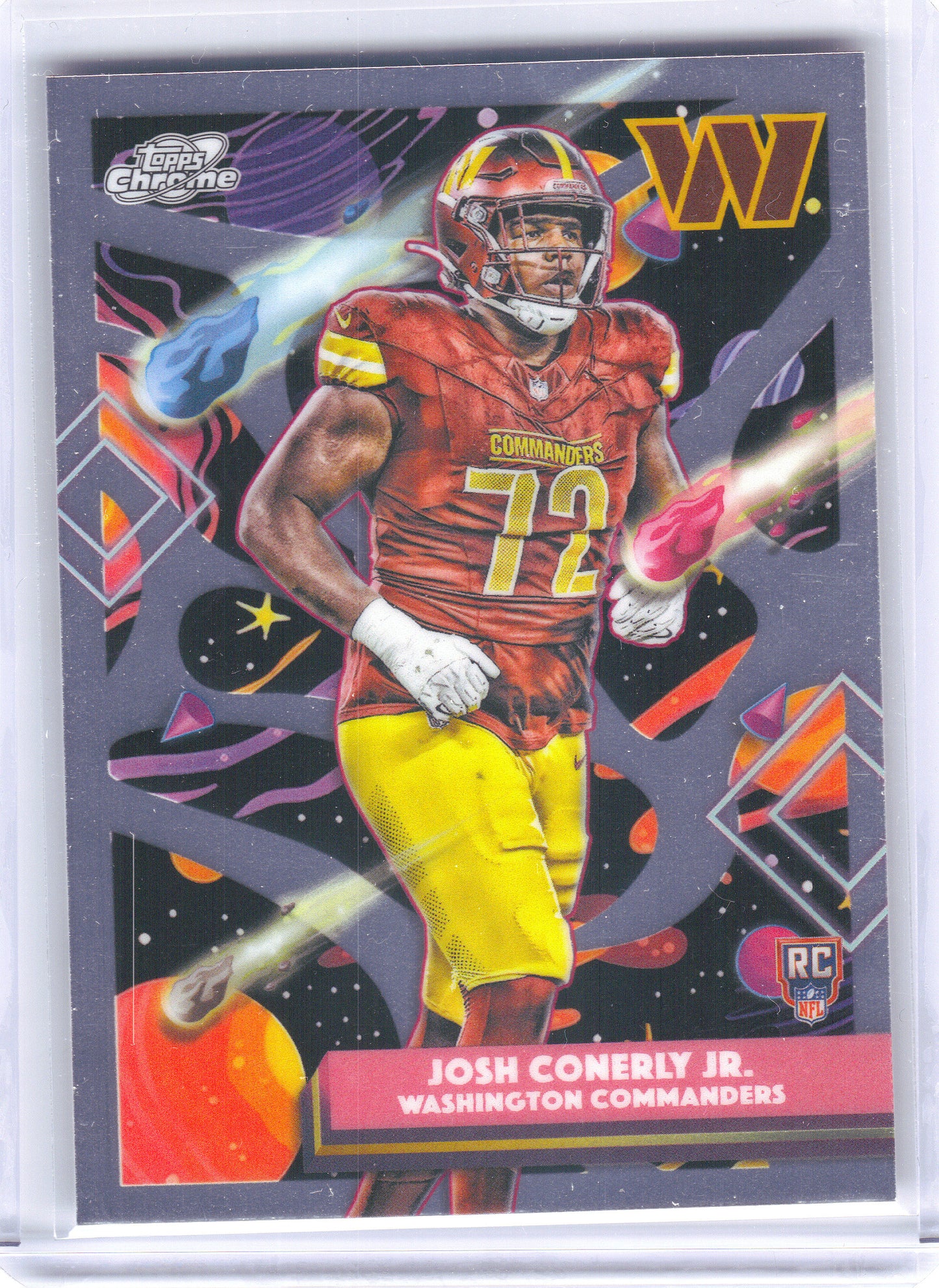 2025 Topps Chrome Cosmic #198 Josh Conerly Jr. Washington Commanders RC