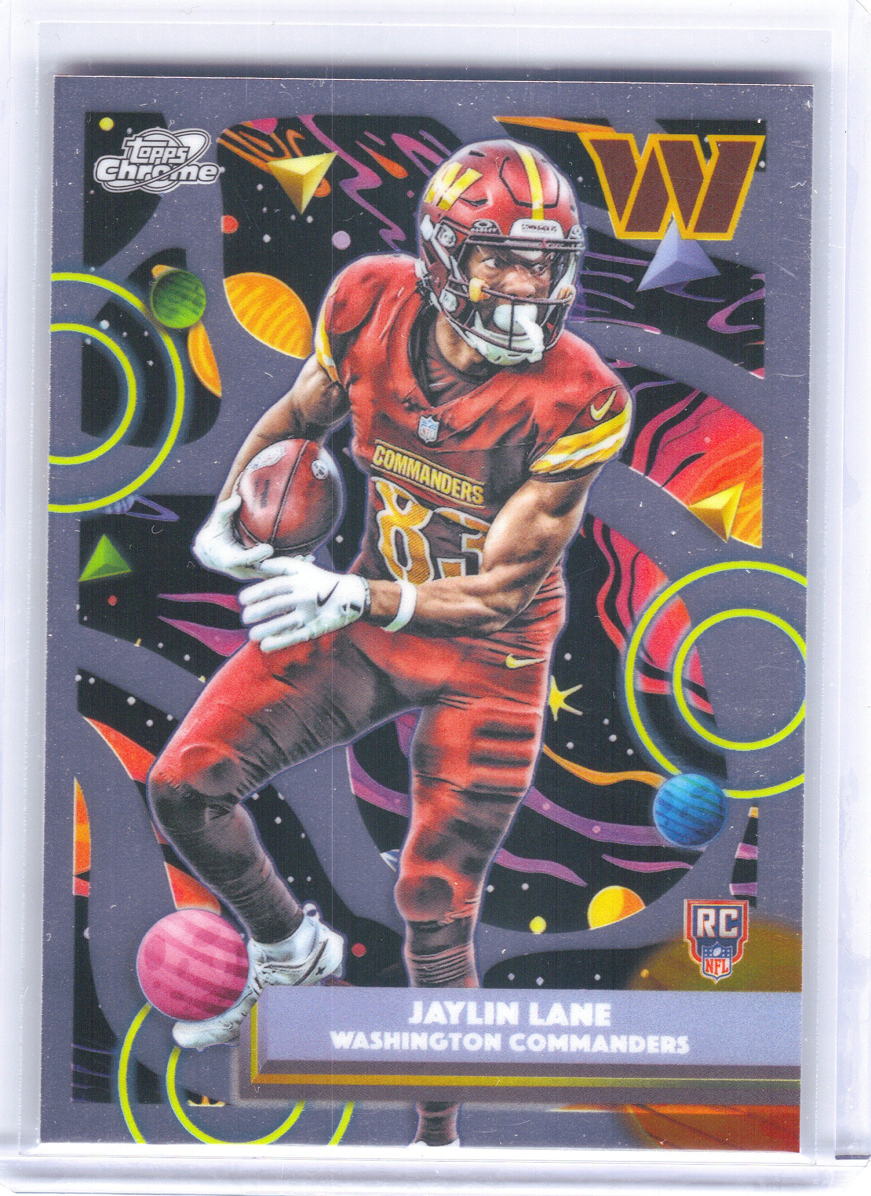 2025 Topps Chrome Cosmic #199 Jaylin Lane Washington Commanders RC