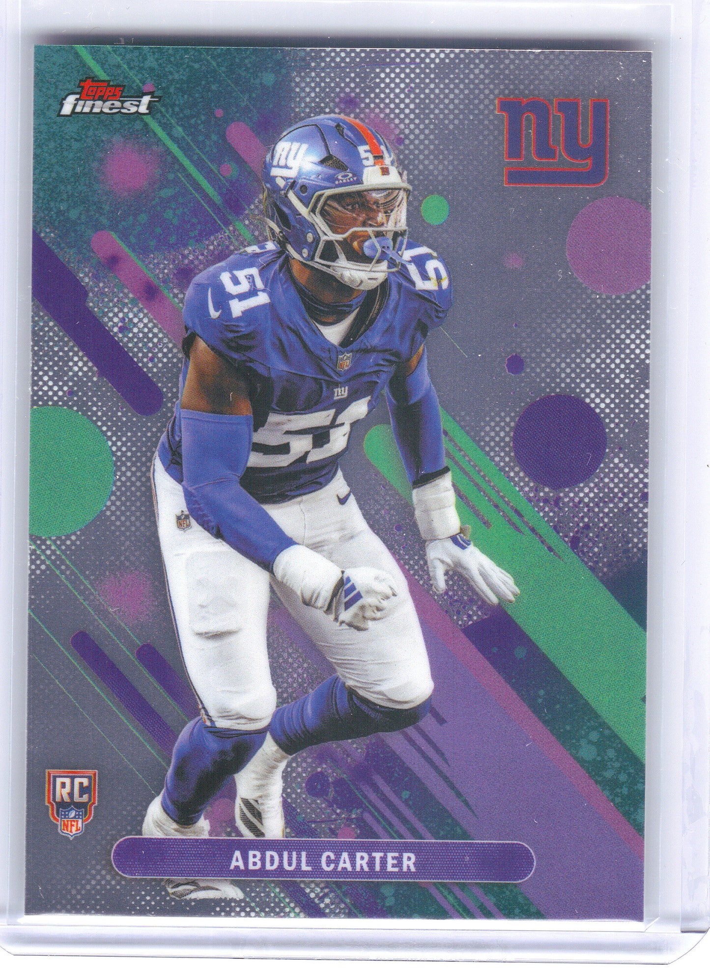 2025 Finest #37 Abdul Carter New York Giants RC