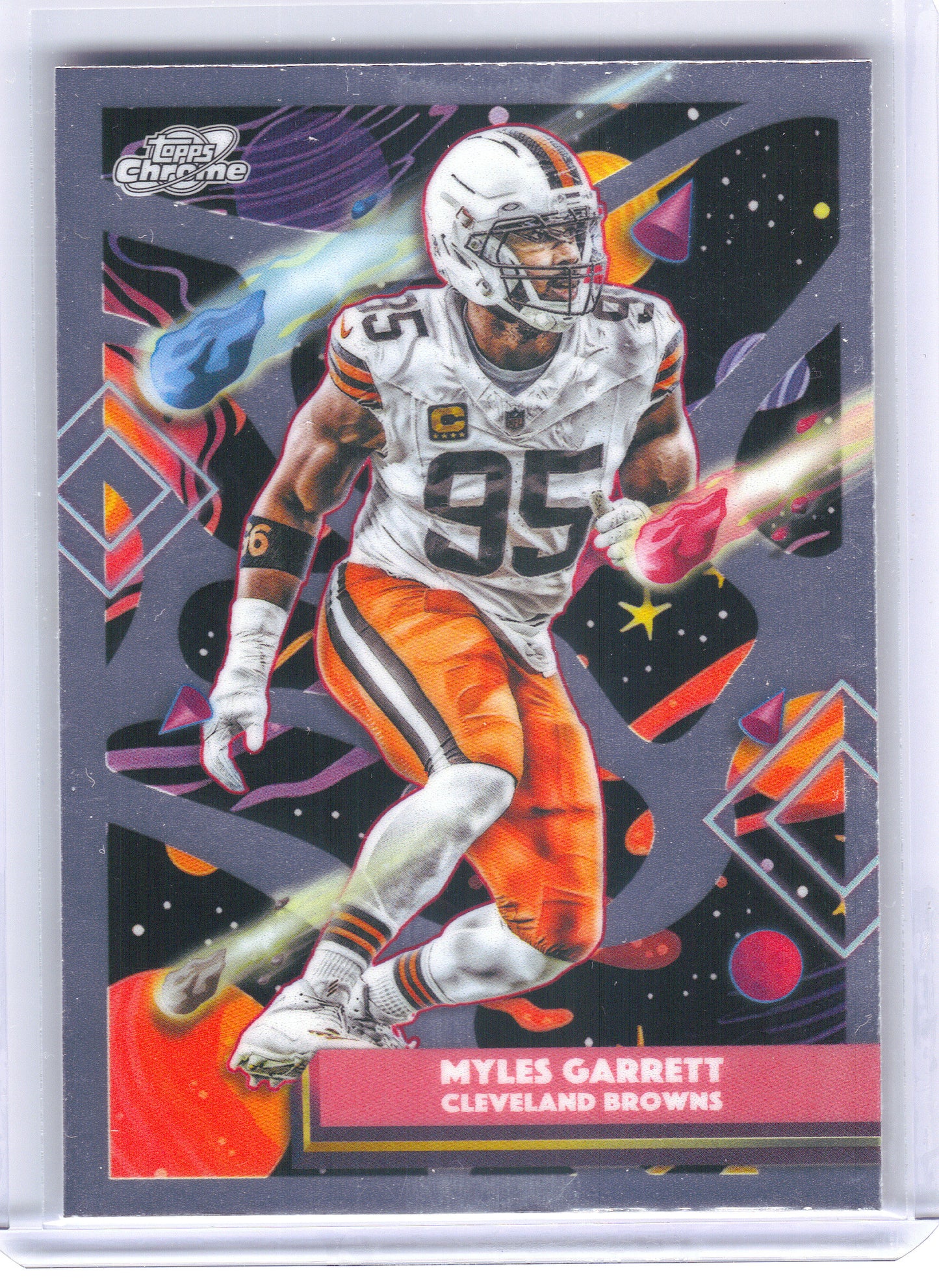 2025 Topps Chrome Cosmic #24 Myles Garrett Cleveland Browns