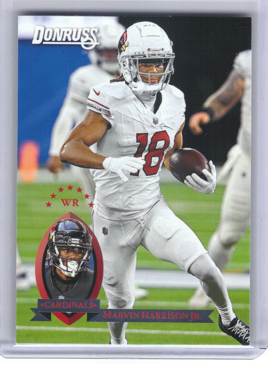 2025 Donruss #24 Marvin Harrison Jr. Retro 1995 Arizona Cardinals