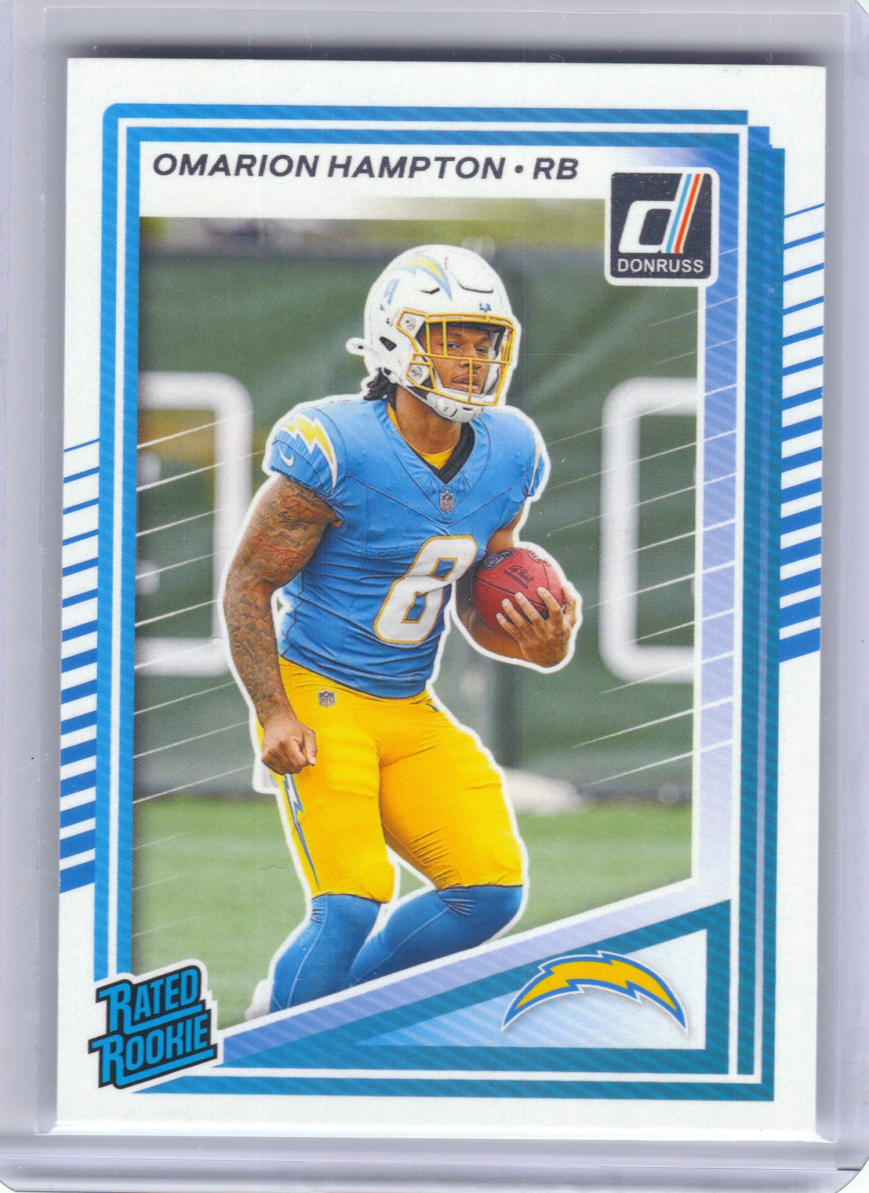2025 Donruss #303 Omarion Hampton Los Angeles Chargers RC