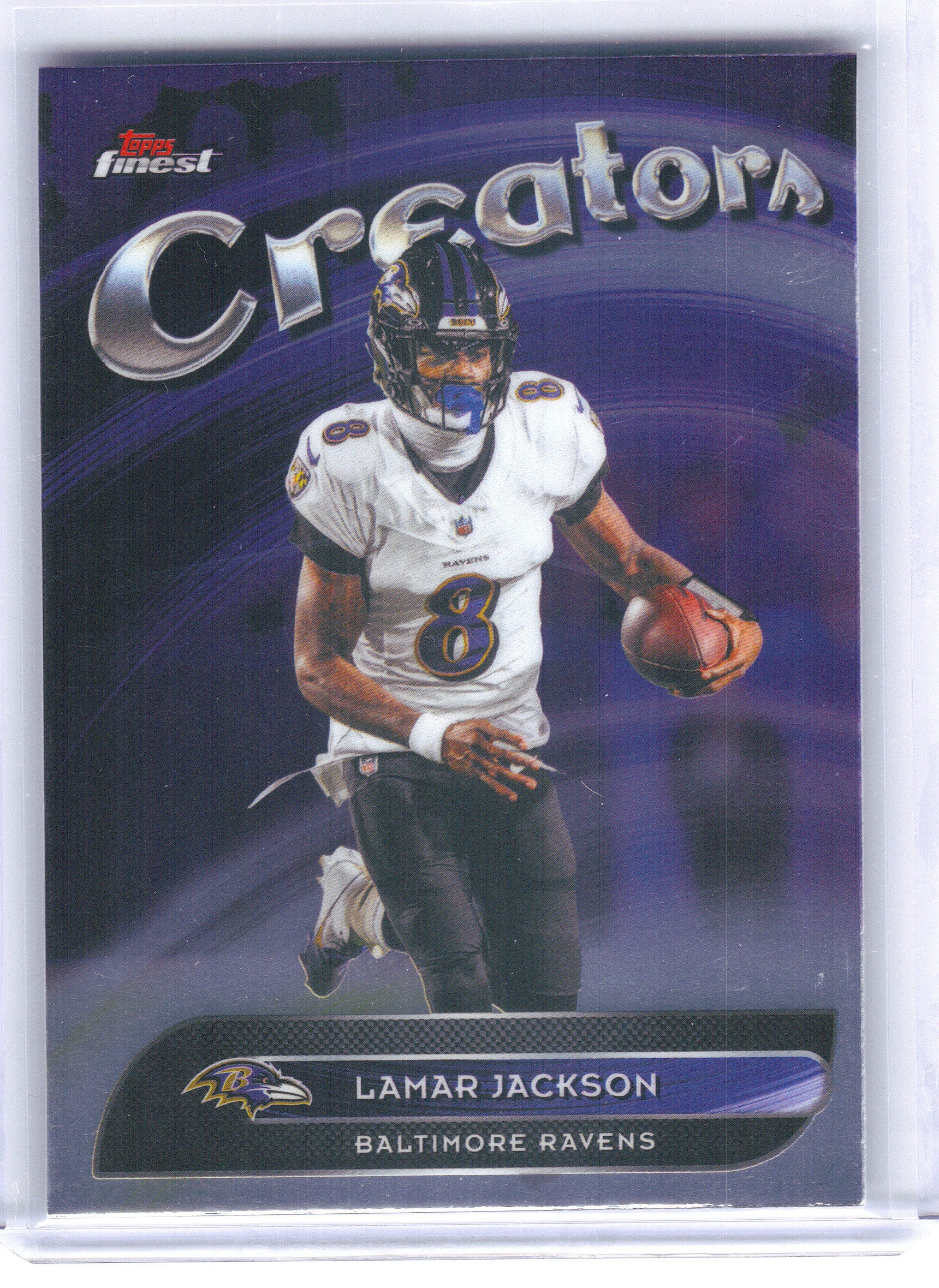 2025 Finest #CR-3 Lamar Jackson Creators Baltimore Ravens