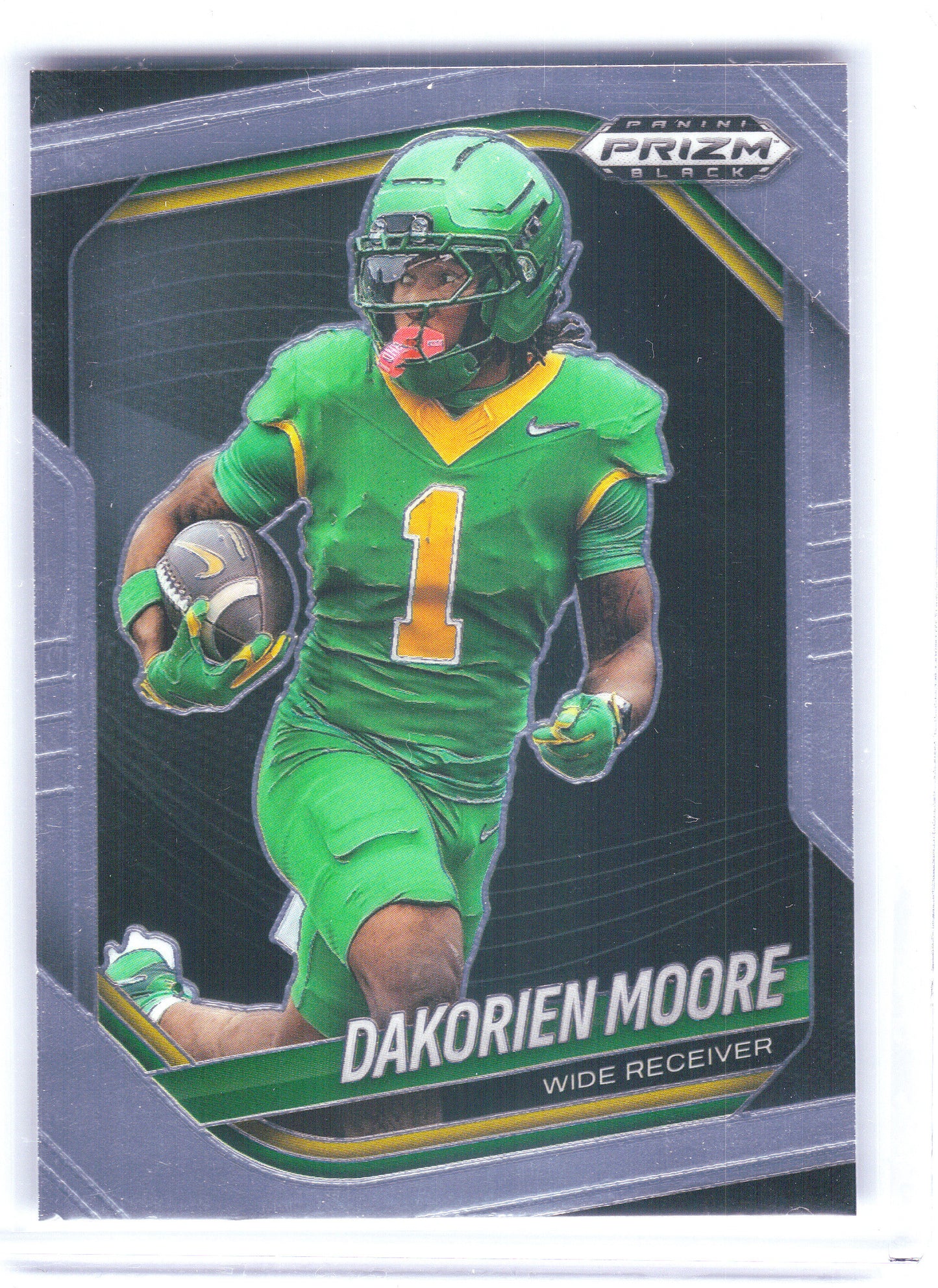 2025 Panini Prizm Black #169 Dakorien Moore Oregon Ducks