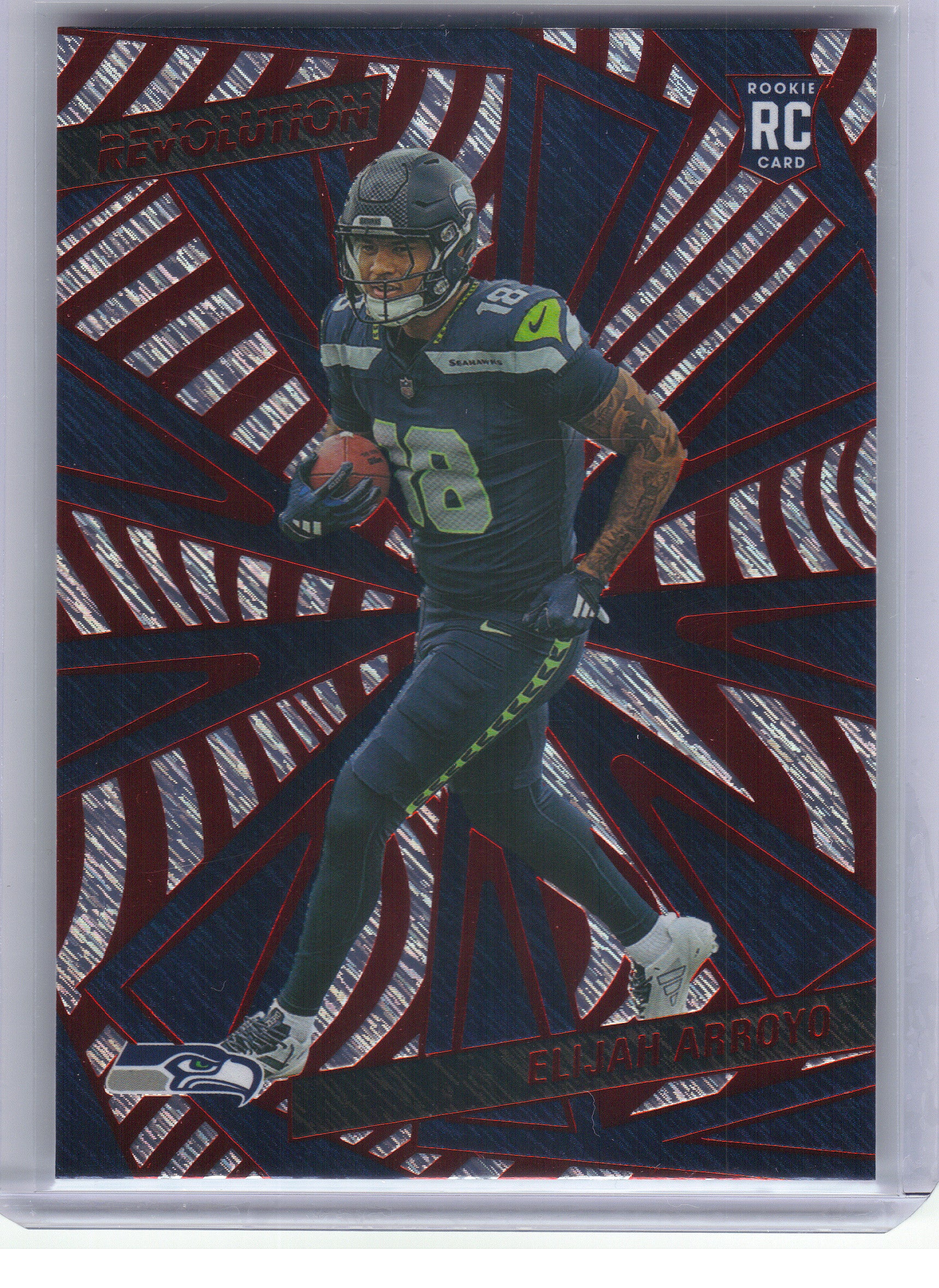 2025 Panini Revolution #210 Elijah Arroyo Red Storm Seattle Seahawks