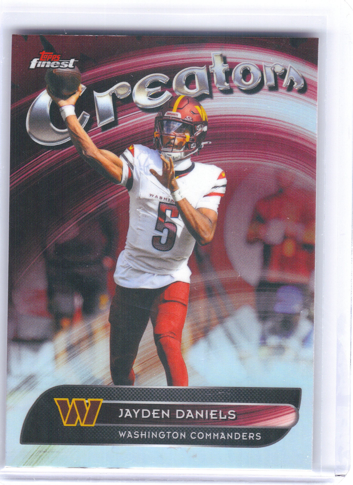 Topps Finest #CR-30 Jayden Daniels Washington Commanders Refractor