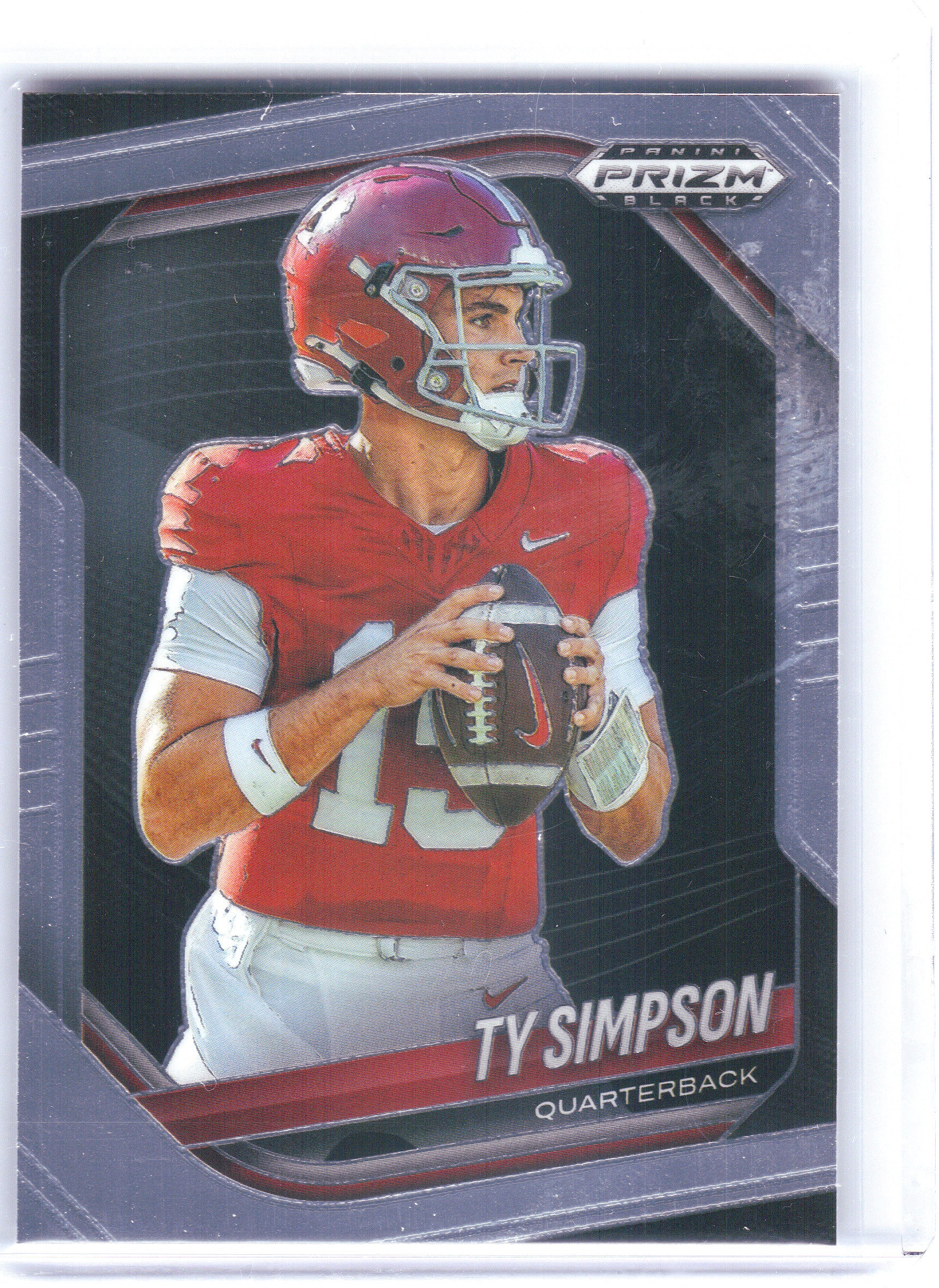 2025 Panini Prizm Black #152 Ty Simpson Alabama Crimson Tide