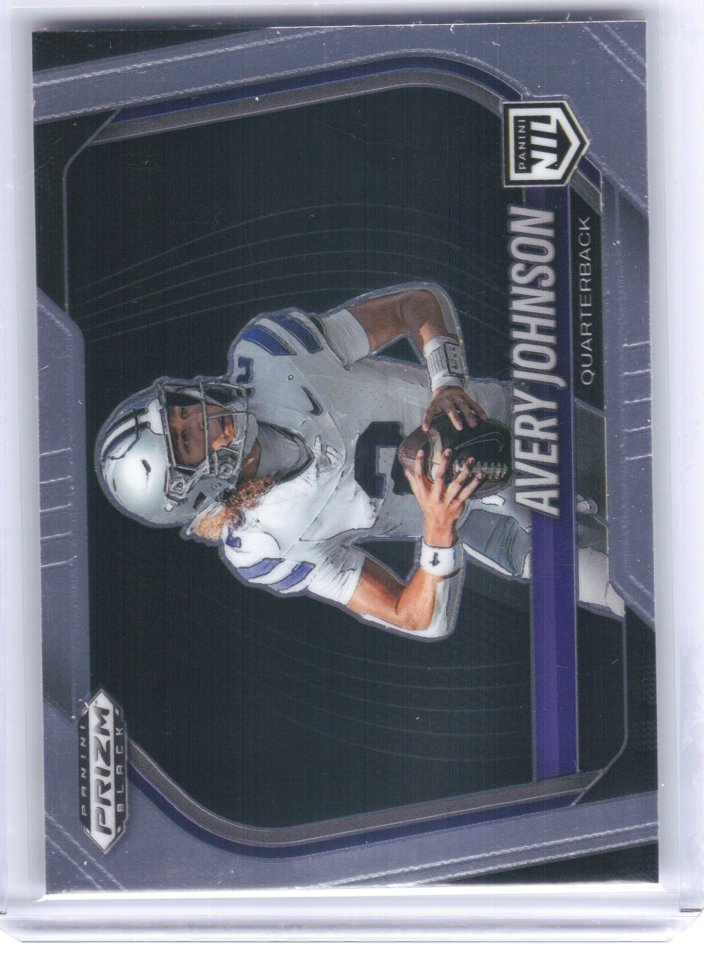 2025 Panini Prizm Black #186 Avery Johnson Kansas State Wildcats