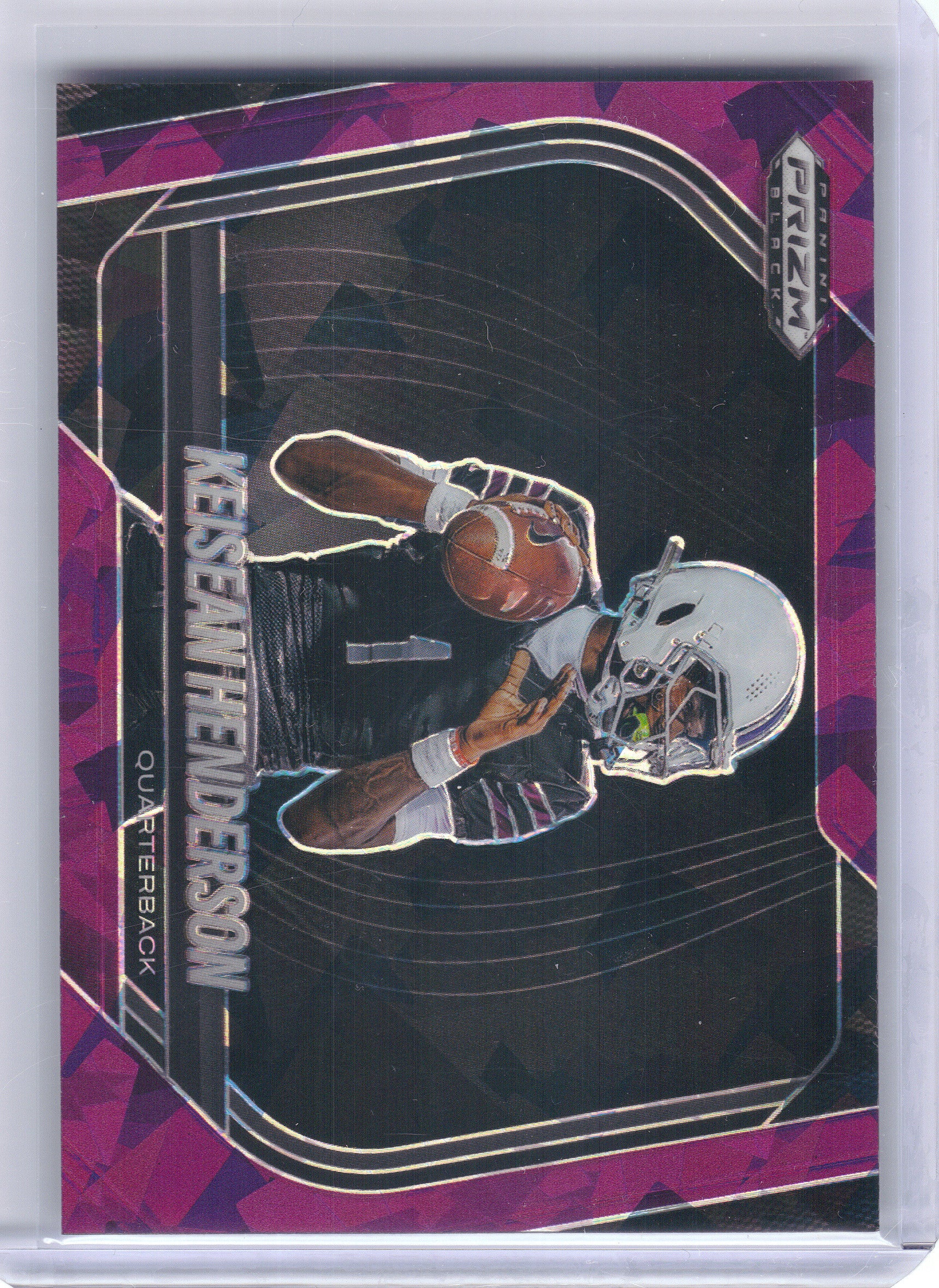 2025 Panini Prizm Black #199 Keisean Henderson Prizms Purple Ice #/149 Legacy the High School of Sports Science Titans SN