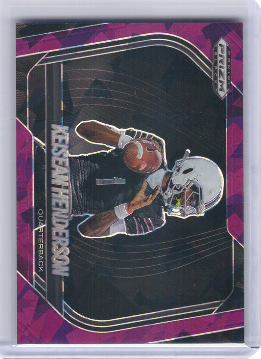 2025 Panini Prizm Black #199 Keisean Henderson Prizms Purple Ice #/149 Legacy the High School of Sports Science Titans SN