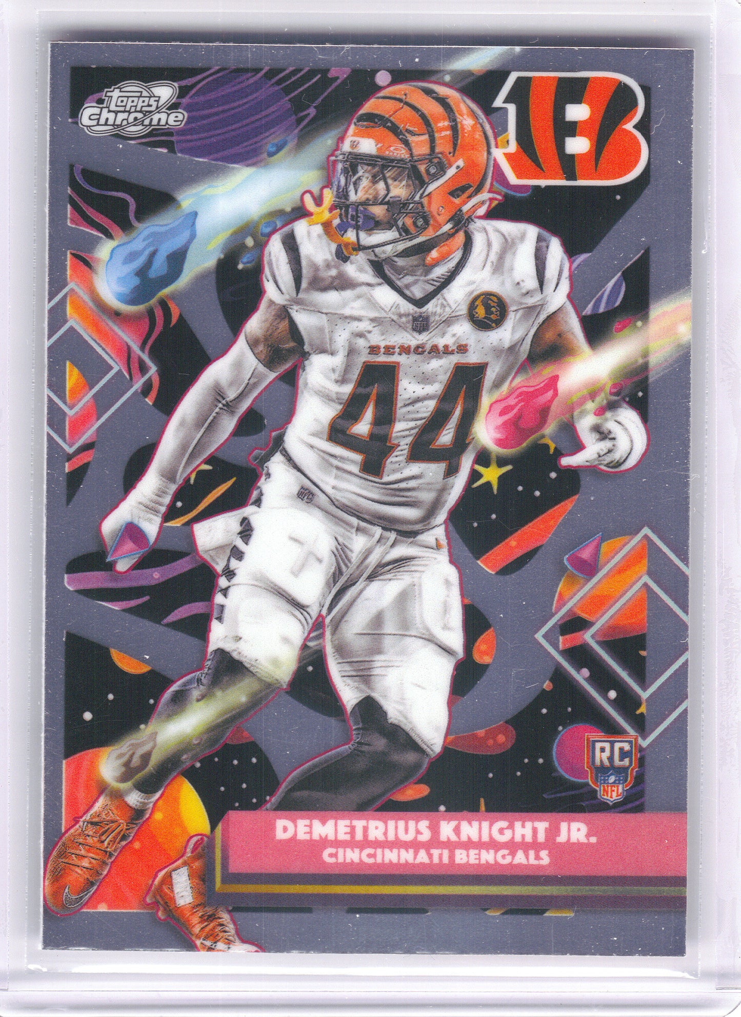 2025 Topps Chrome Cosmic #120 Demetrius Knight Jr. Cincinnati Bengals RC