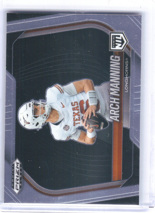 2025 Panini Prizm Black #197 Arch Manning Texas Longhorns