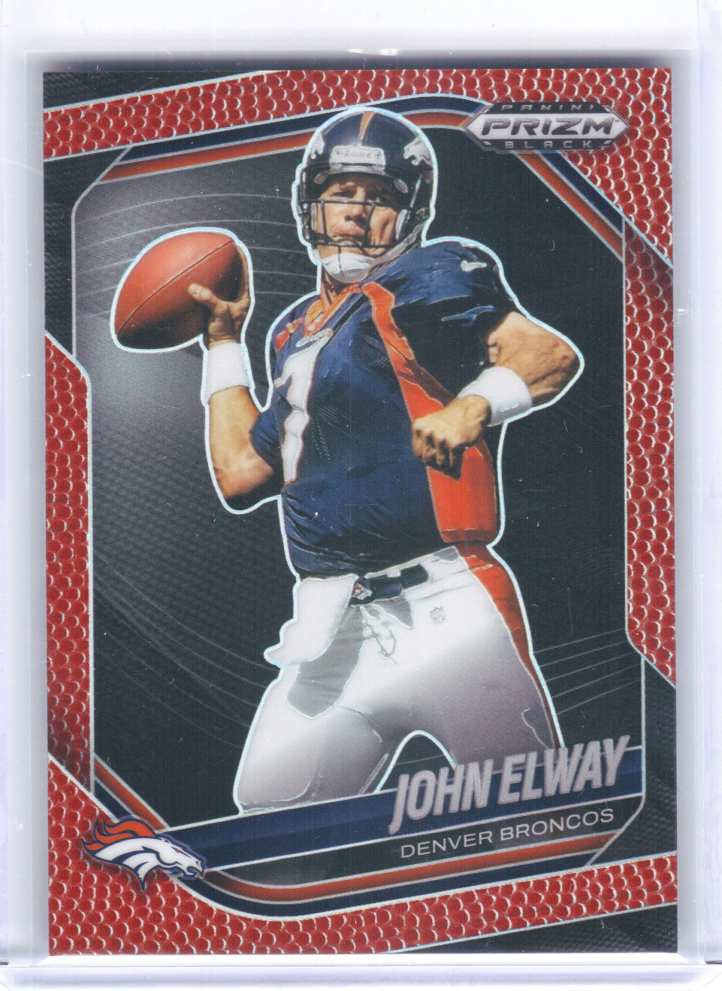 2025 Panini Prizm Black #49 John Elway Prizms Football #/225 Denver Broncos SN