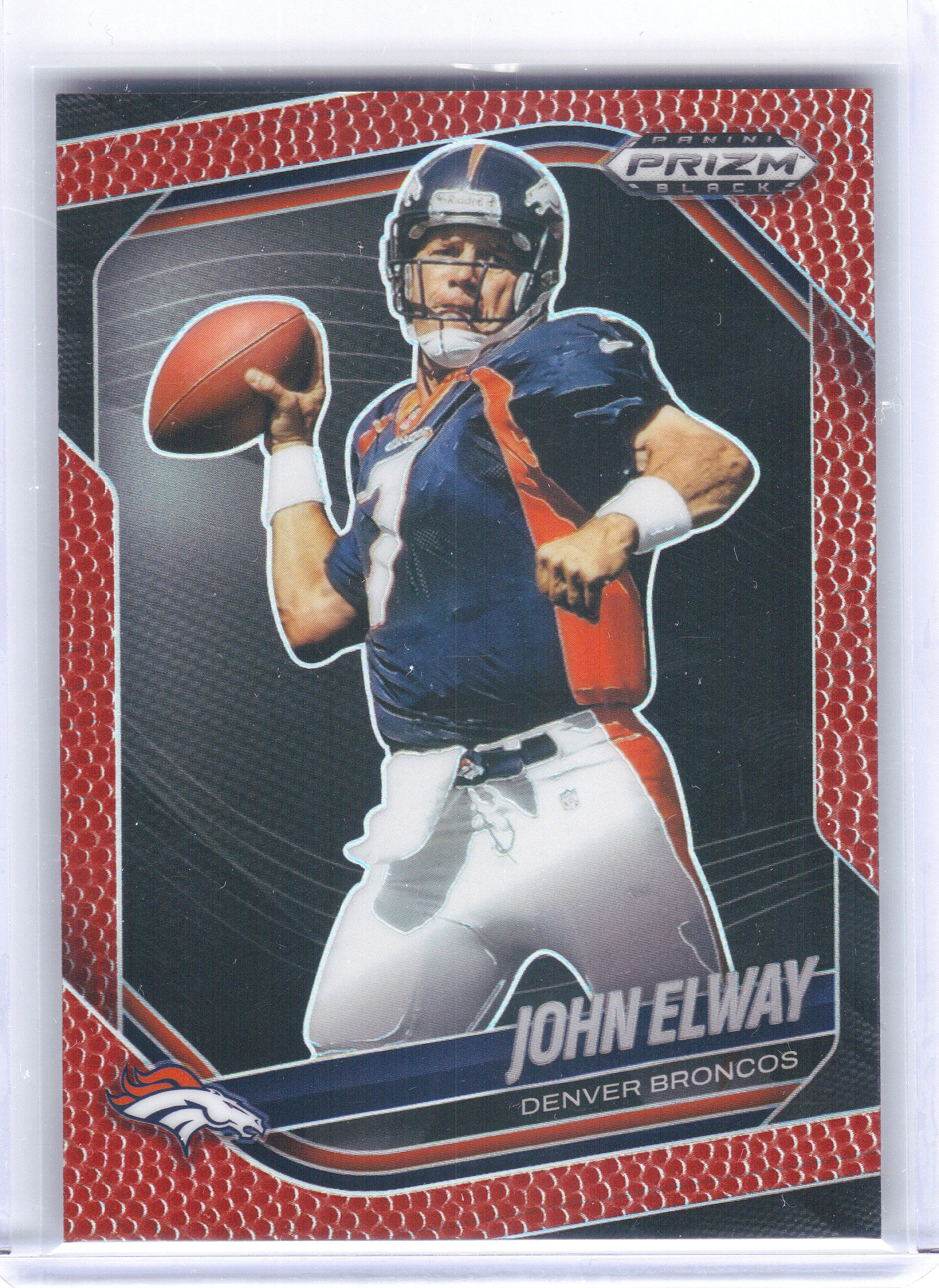 2025 Panini Prizm Black #49 John Elway Prizms Football #/225 Denver Broncos SN