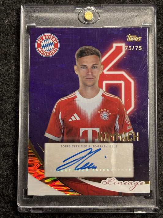2026 Topps Lineage Bayern #AK-JK Joshua Kimmich Purple /75 Bookend FC Bayern AU