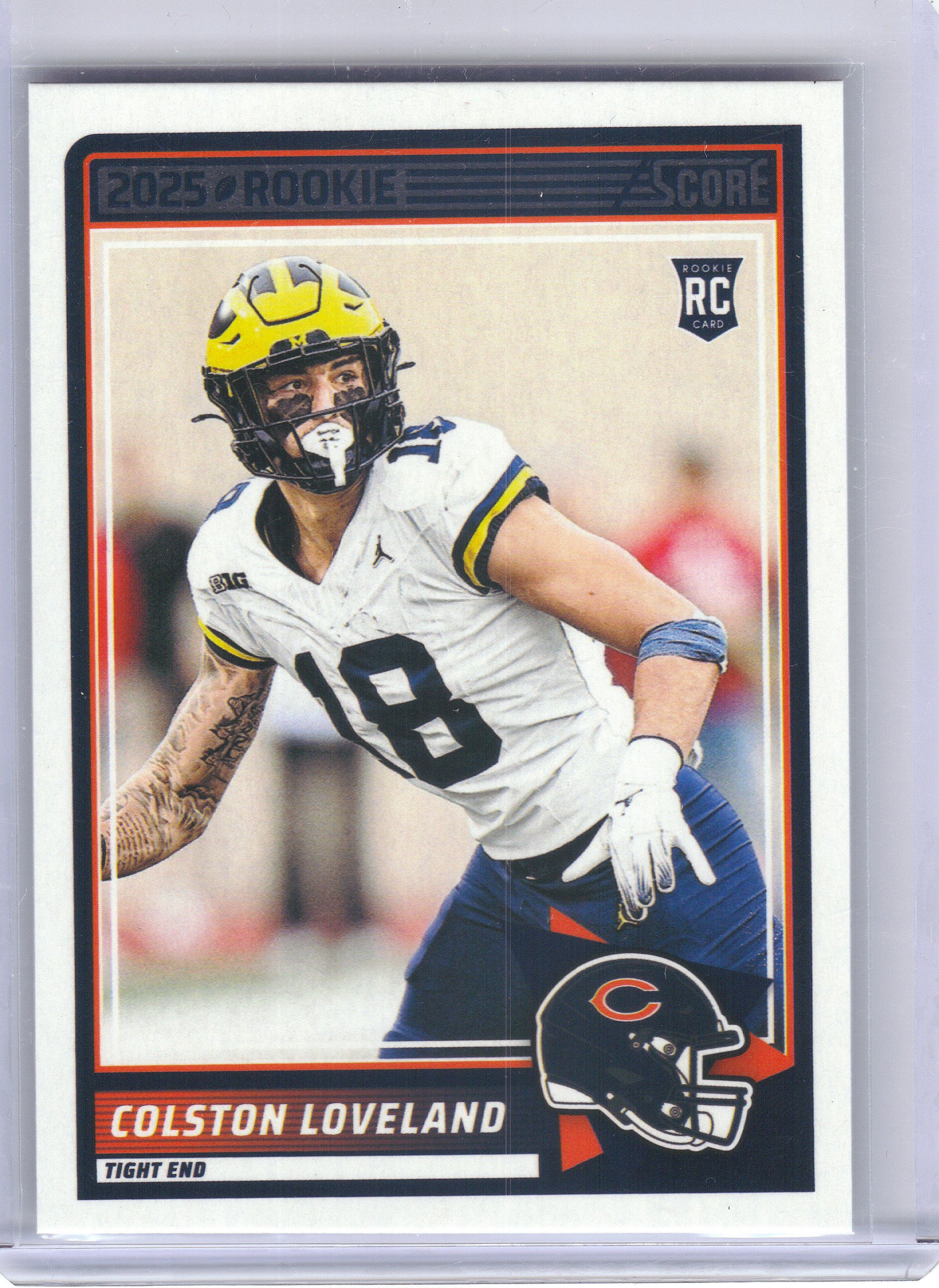 2025 Score #31 Colston Loveland Red Chicago Bears RC