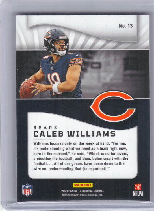 2024 Panini Illusions #13 Caleb Williams Hobby 55pt Chicago Bears RC