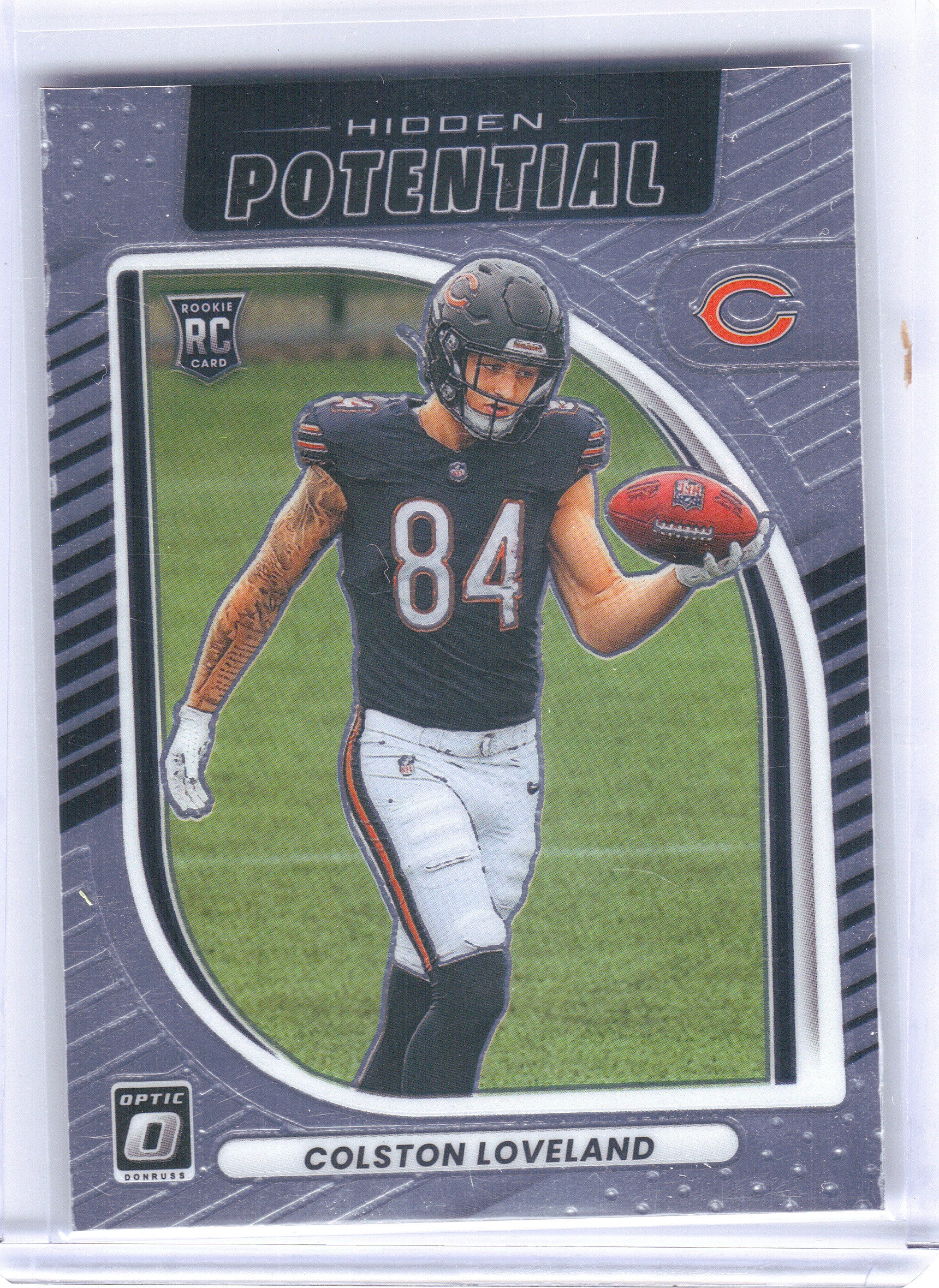 2025 Donruss Optic #10 Colston Loveland Hidden Potential Chicago Bears