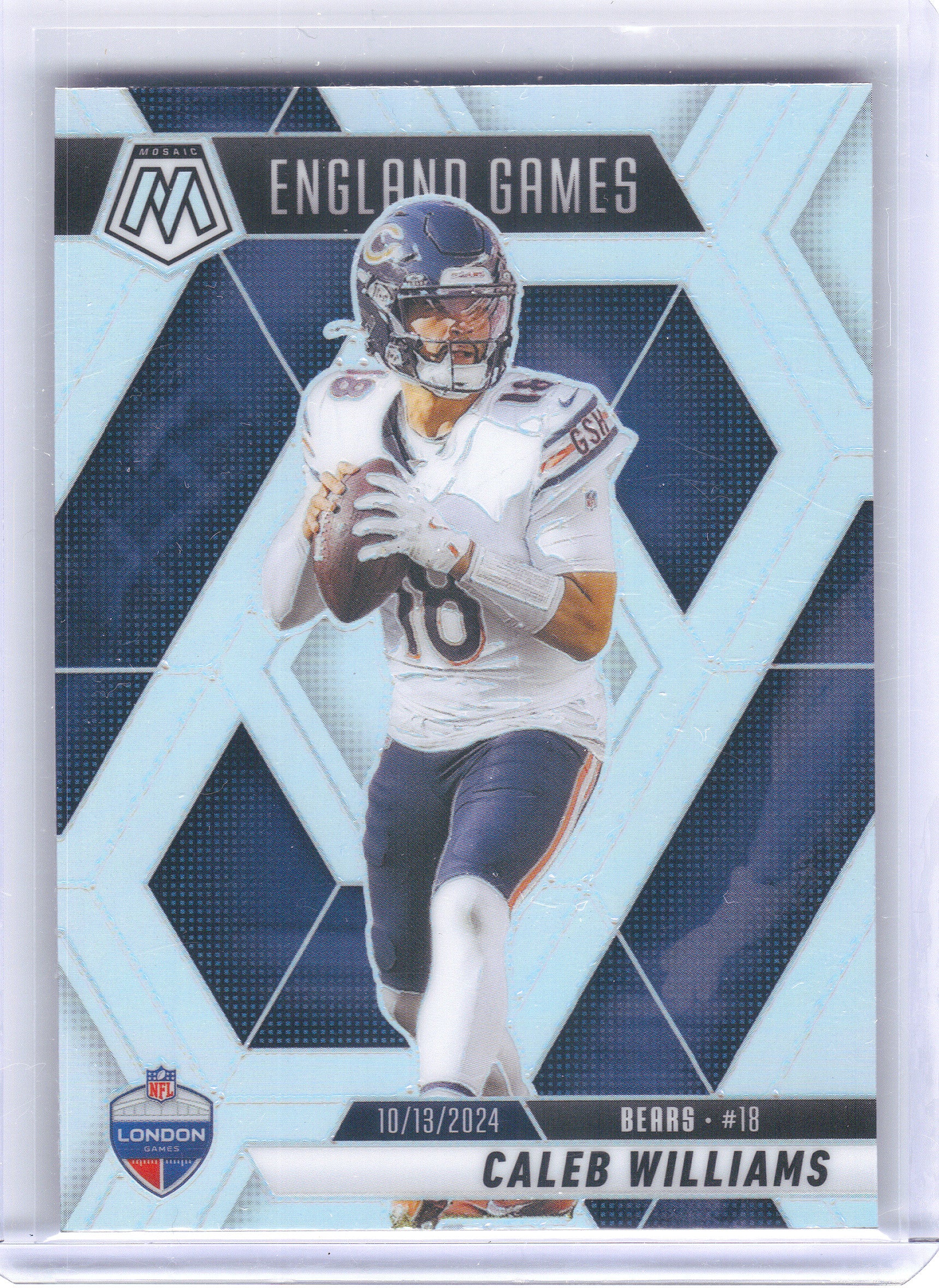 2025 Panini Mosaic #253 Caleb Williams Silver Chicago Bears