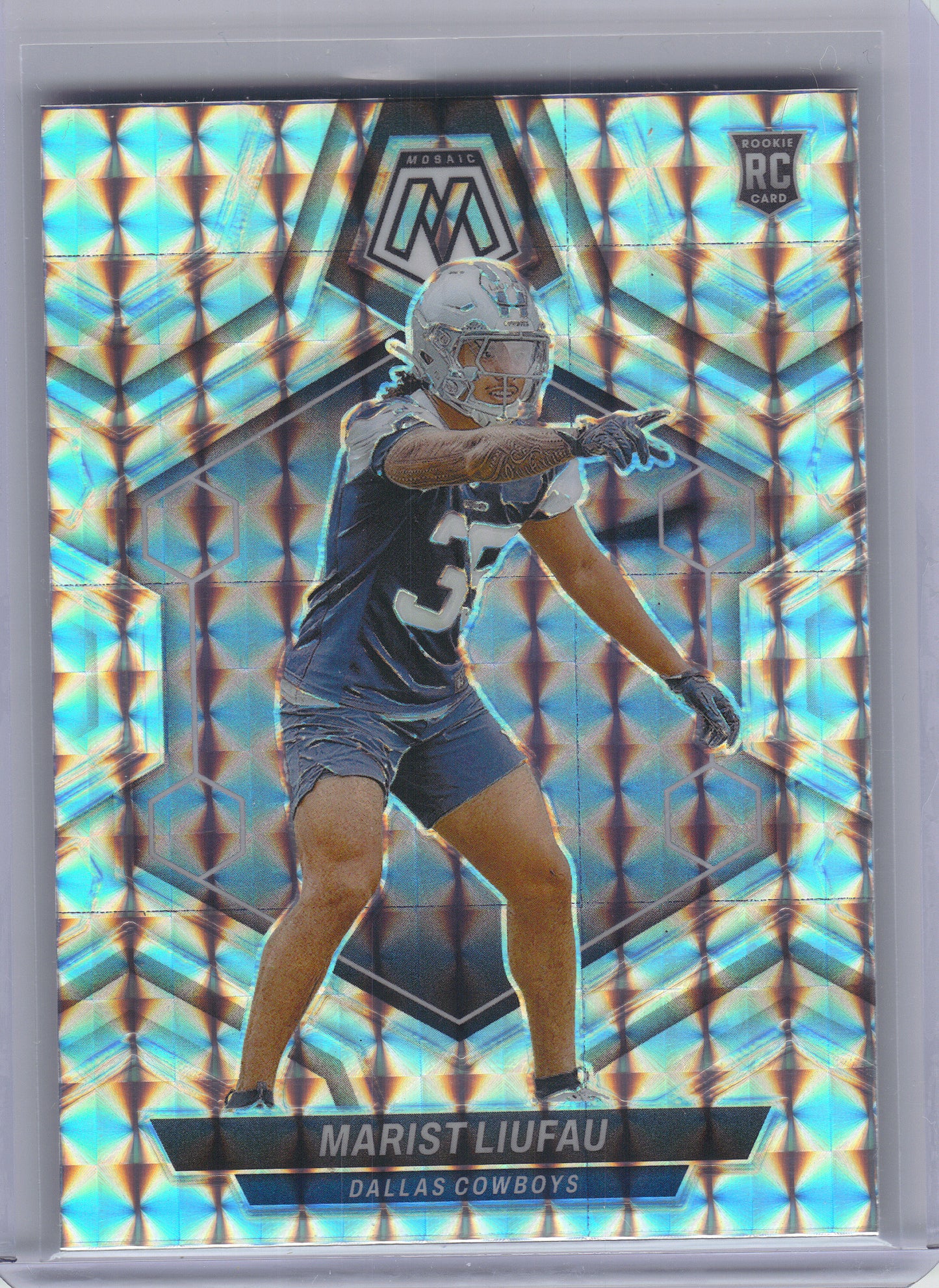 2024 Panini Mosaic #370 Marist Liufau Mosaic Dallas Cowboys
