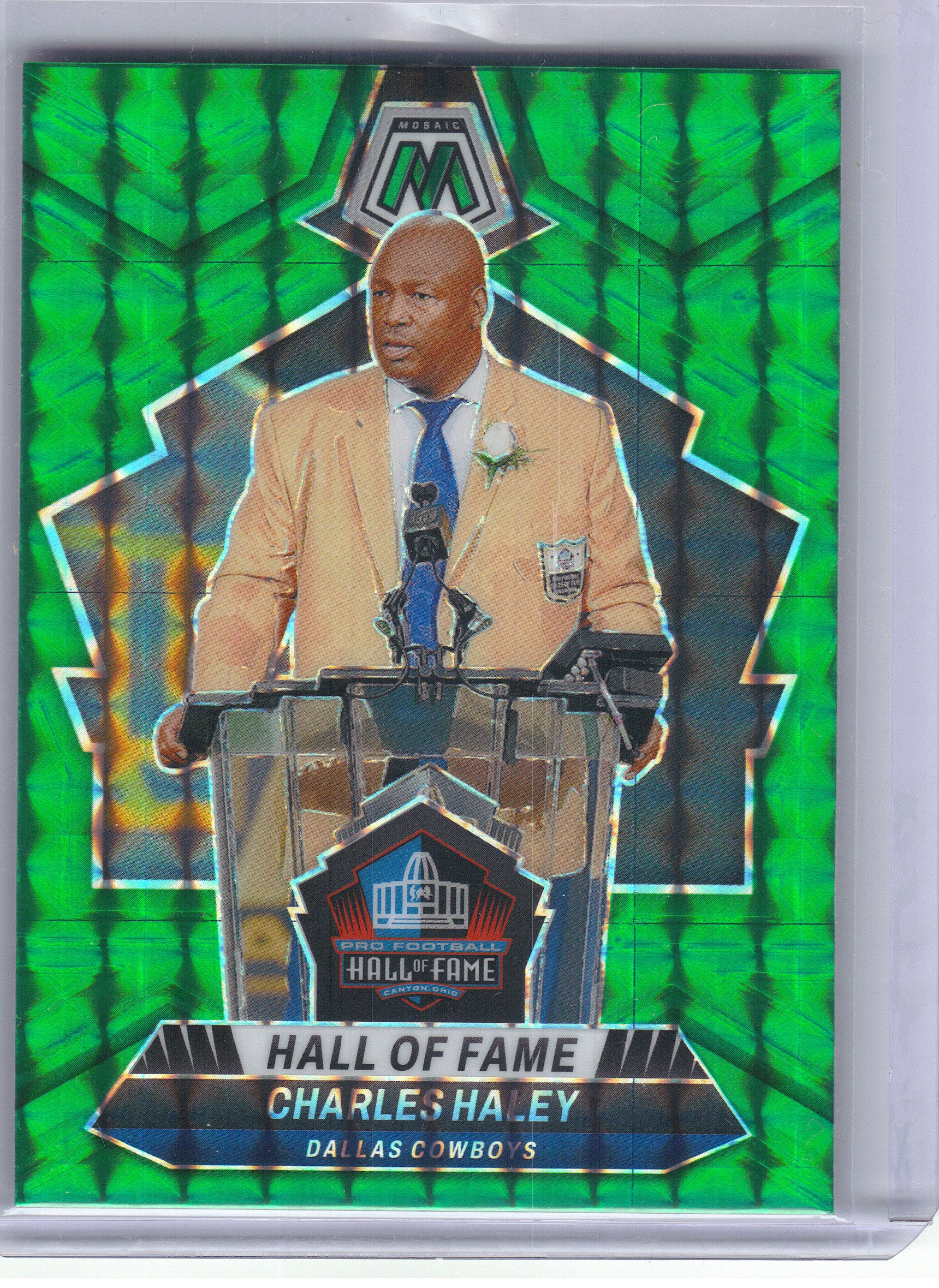 2024 Panini Mosaic #299 Charles Haley Mosaic Green Dallas Cowboys