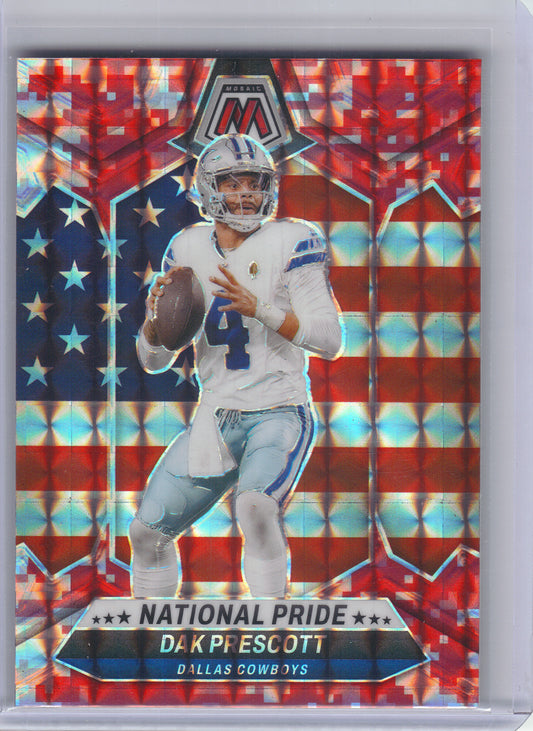 2024 Panini Mosaic #253 Dak Prescott Mosaic Camo Pink Dallas Cowboys