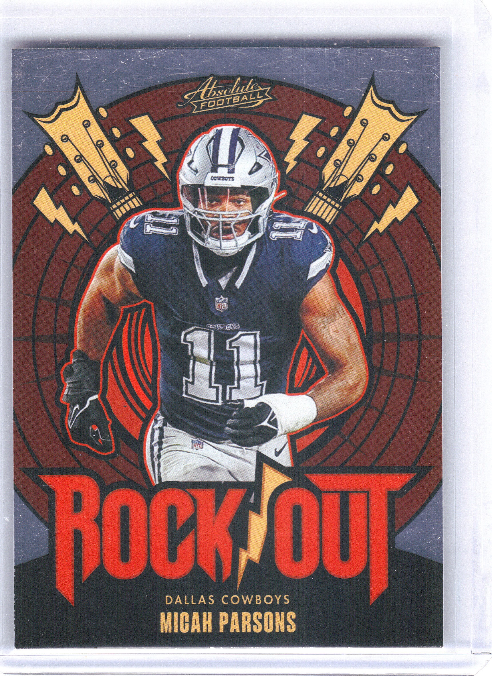 2024 Panini Absolute #RO-MPS Micah Parsons Rock Out Dallas Cowboys