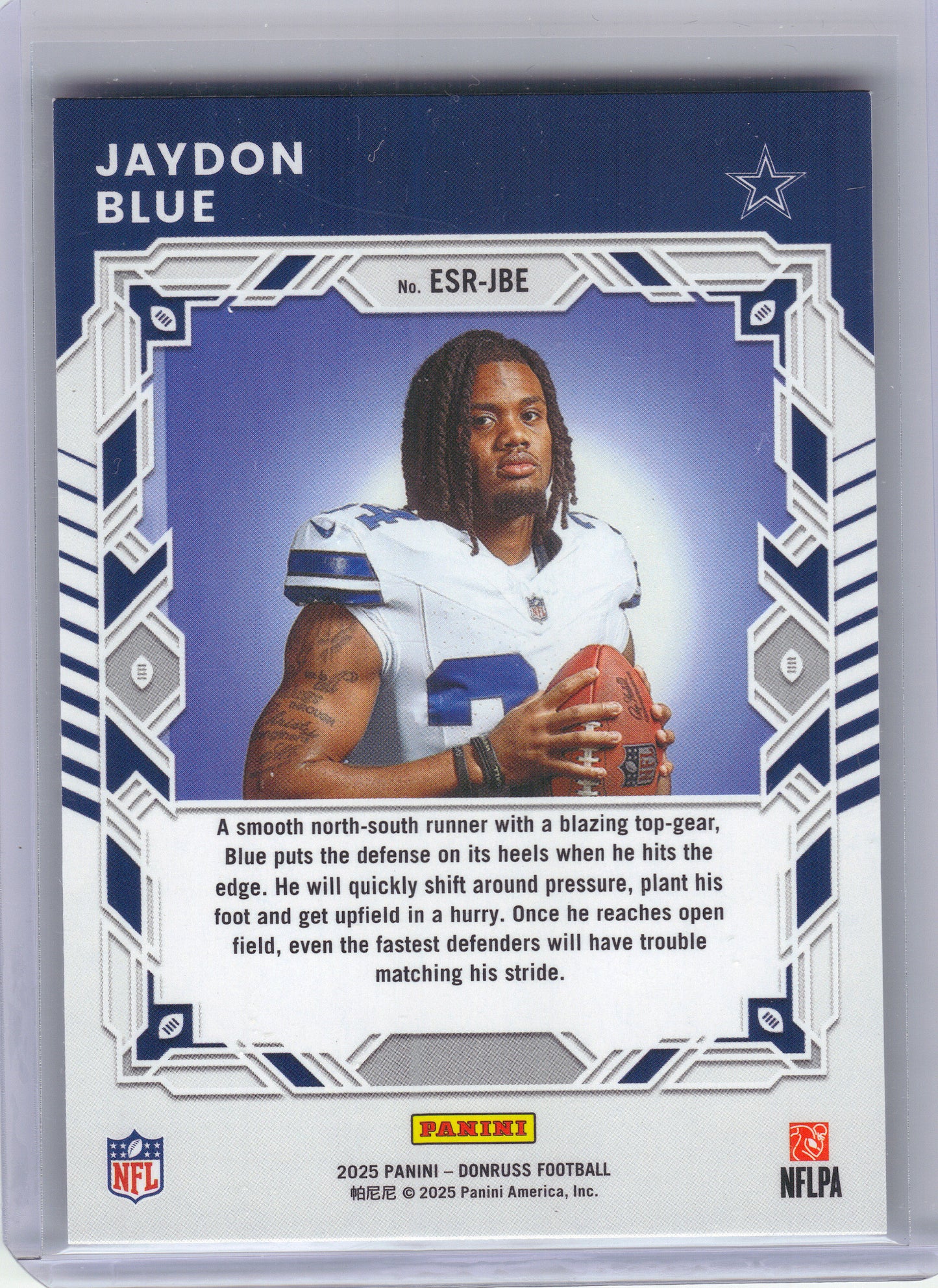 2025 Donruss #ESR-JBE Jaydon Blue The Elite Series Rookies Dallas Cowboys