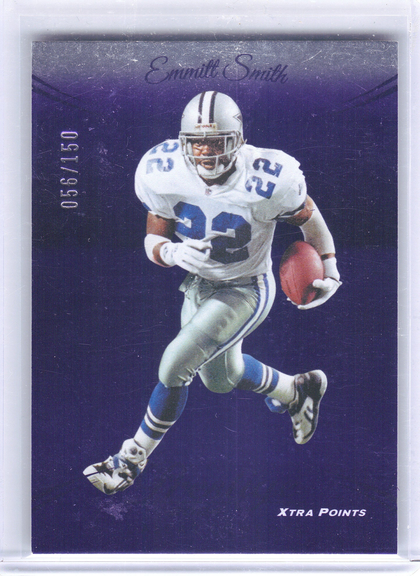 2024 Panini Prestige #83 Emmitt Smith Purple Xtra Points #/150 Dallas Cowboys SN