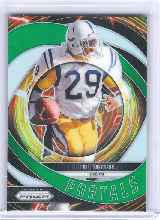 2024 Panini Prizm #4 Eric Dickerson Portals Green Prizm