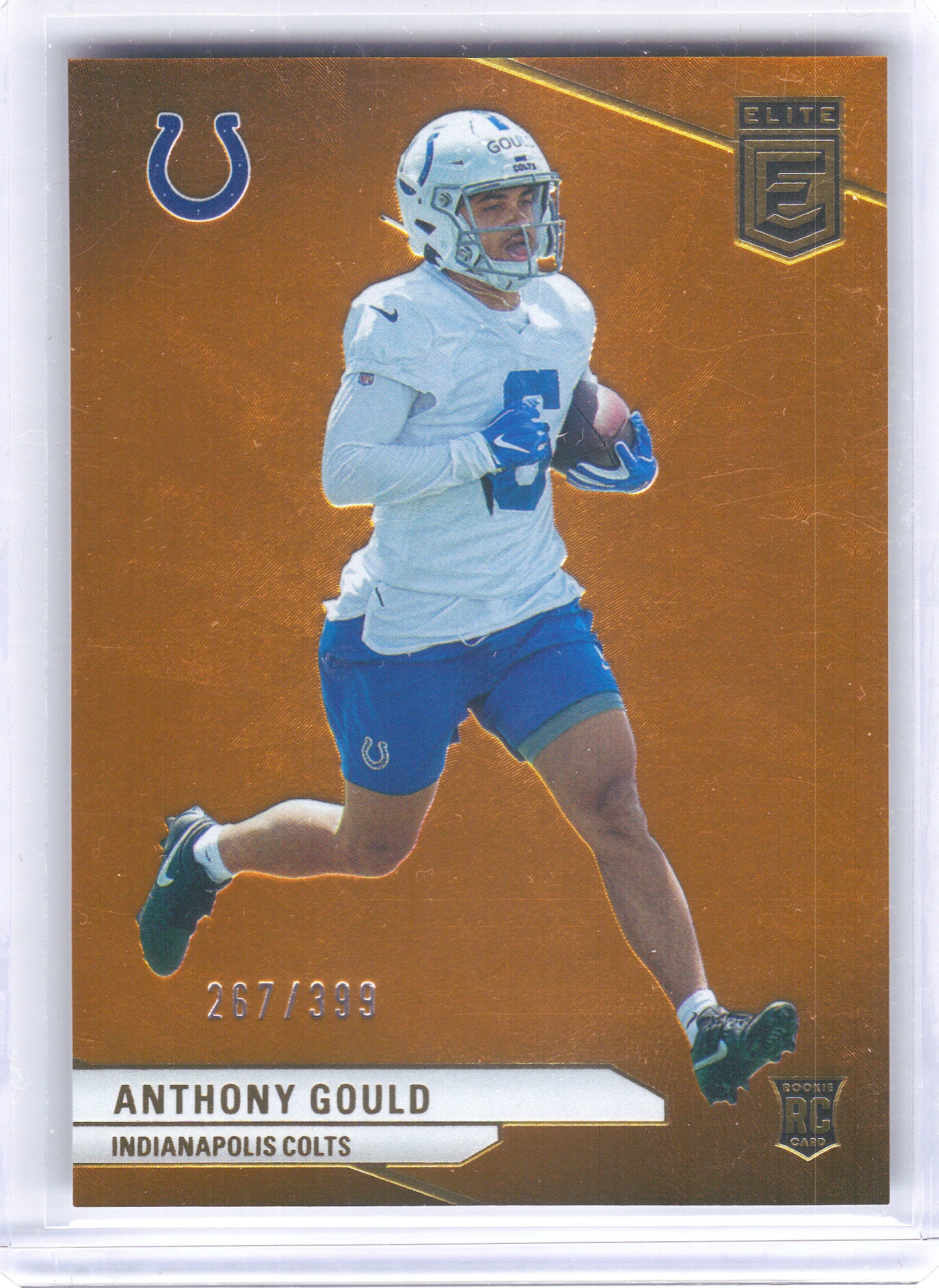 2024 Donruss Elite #173 Anthony Gould Orange #/399 Indianapolis Colts SN,RC