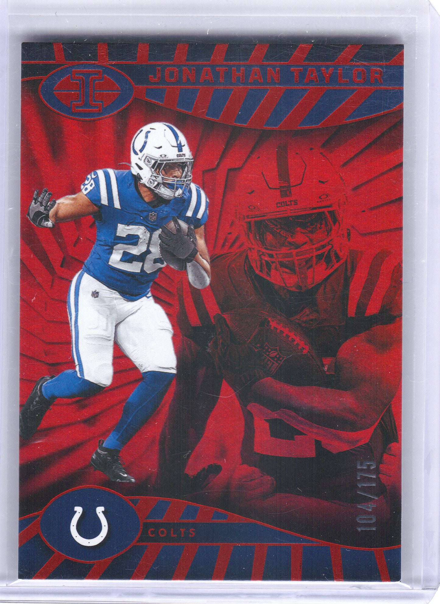 2024 Panini Illusions #37 Jonathan Taylor Red Trophy Collection #/175 Indianapolis Colts SN