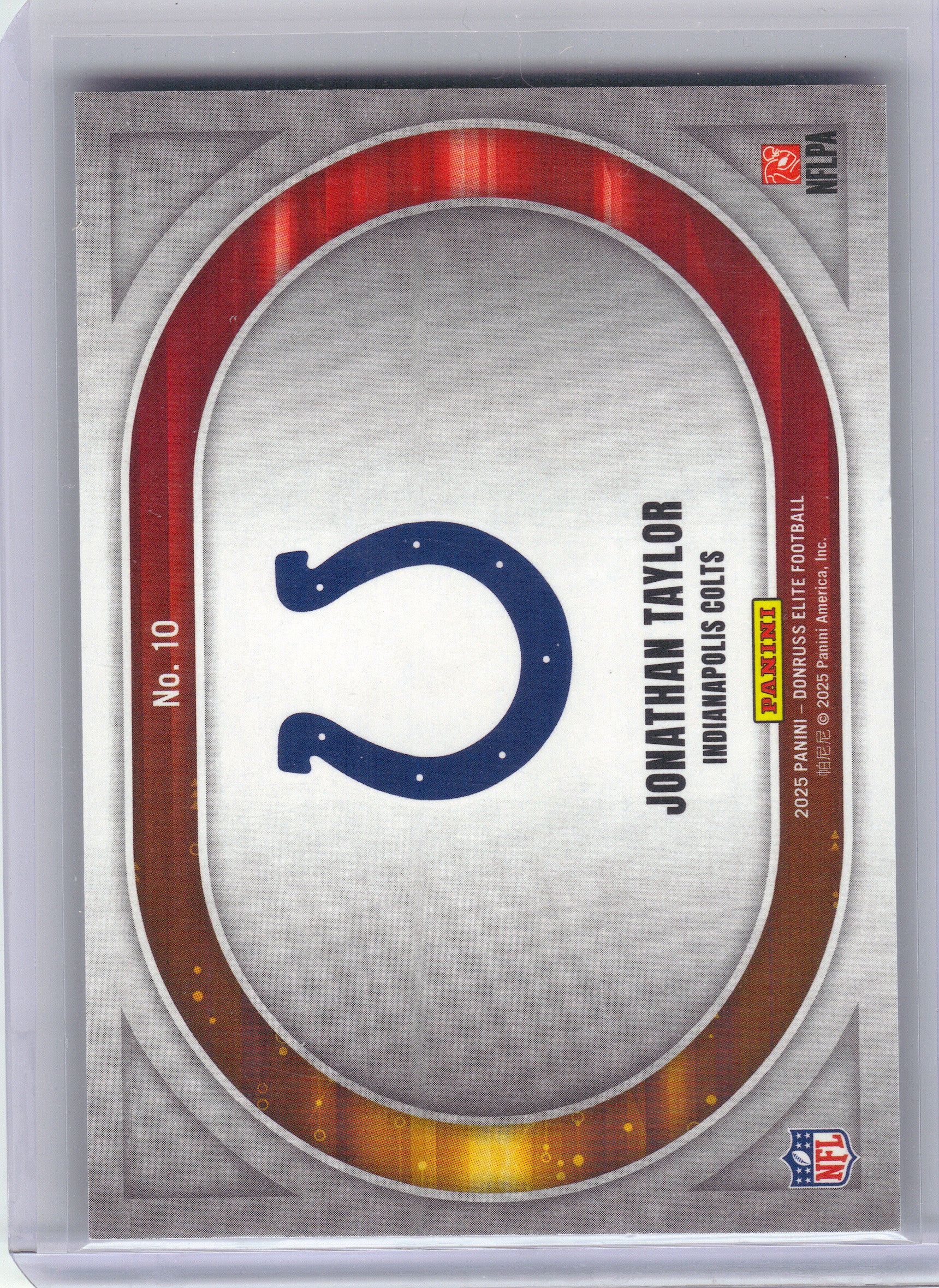 2025 Donruss Elite #10 Jonathan Taylor Full Throttle Indianapolis Colts