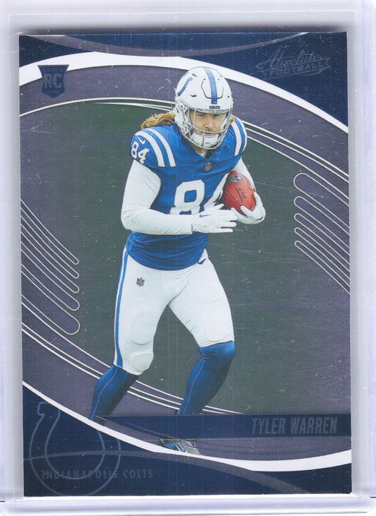 2025 Panini Absolute #195 Tyler Warren Retail Indianapolis Colts RC