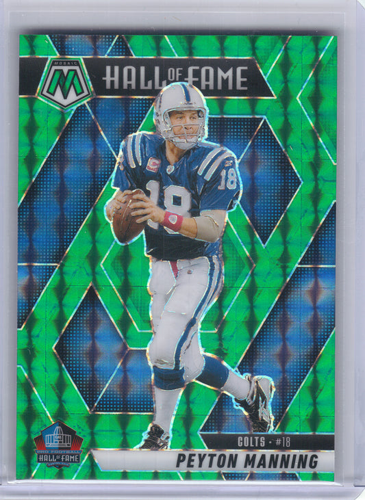 2025 Panini Mosaic #296 Peyton Manning Mosaic Green Indianapolis Colts