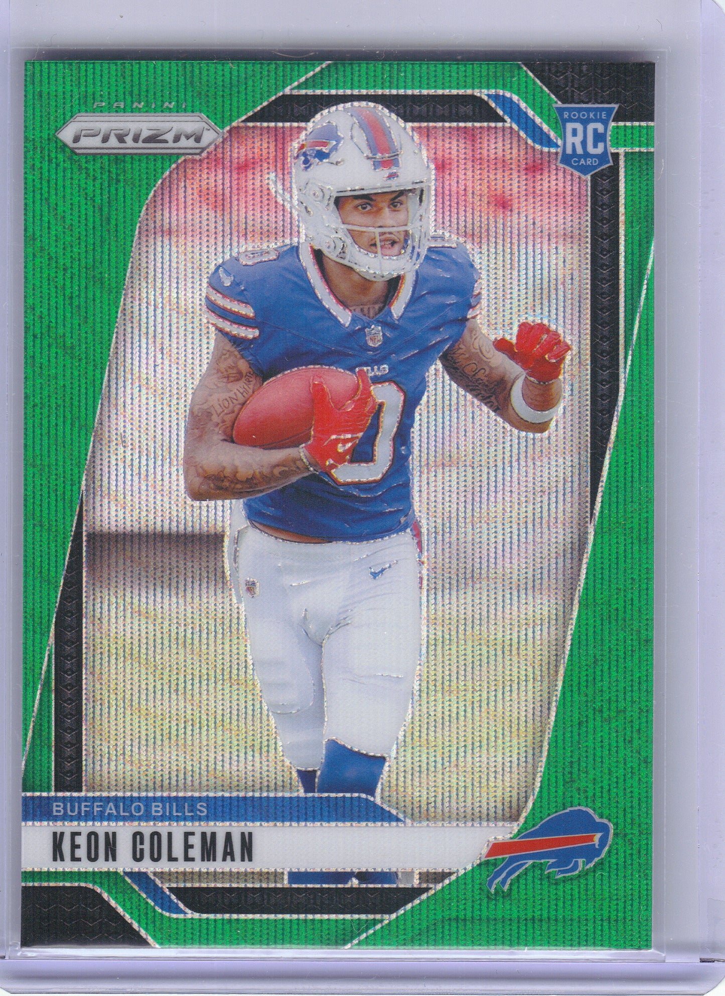 2024 Panini Prizm #362 Keon Coleman Green Wave Buffalo Bills RC